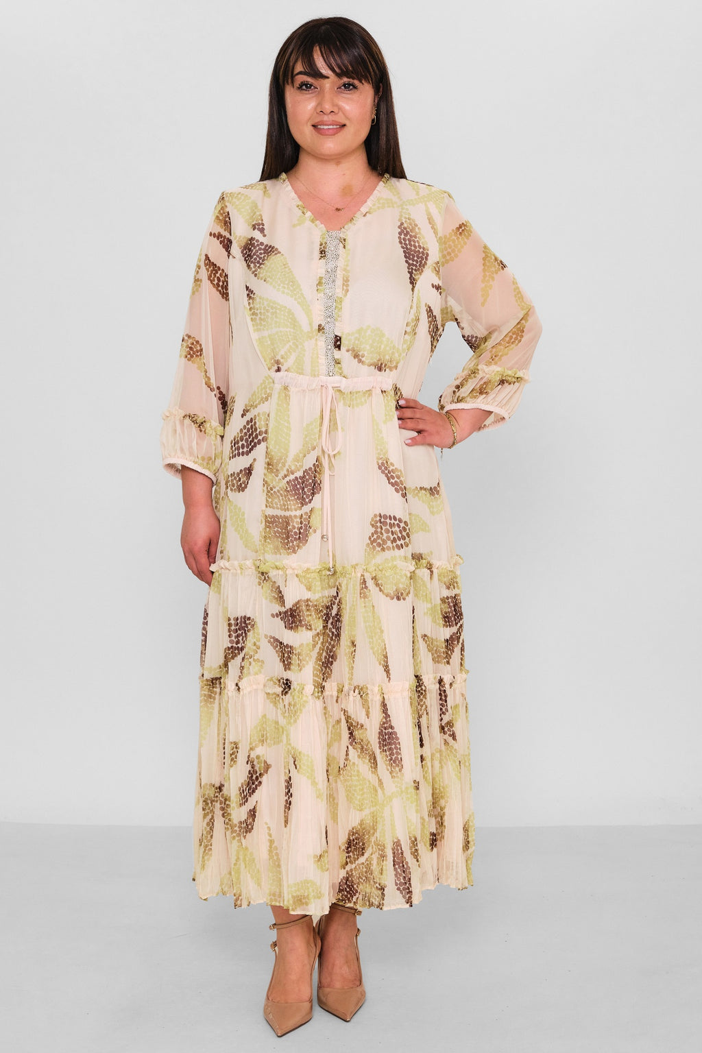 Gumanize - Extended Plus Size Dress (GMZ2026-579-6668) - 8690200180811