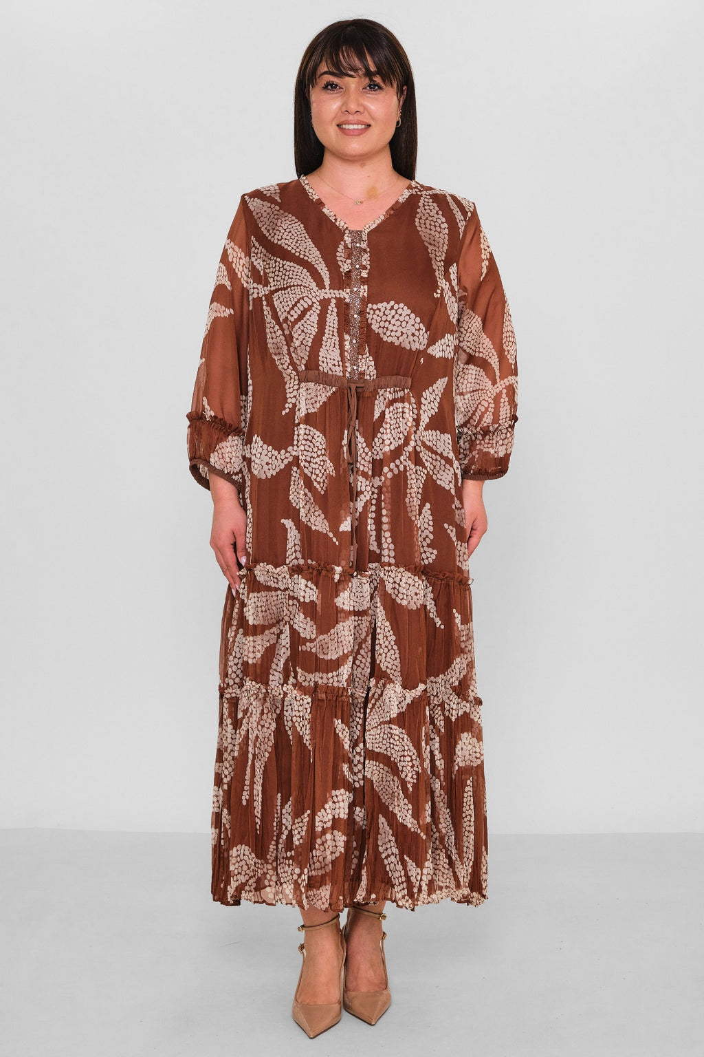 Gumanize - Extended Plus Size Dress (GMZ2026-579-6668) - 8690200180828