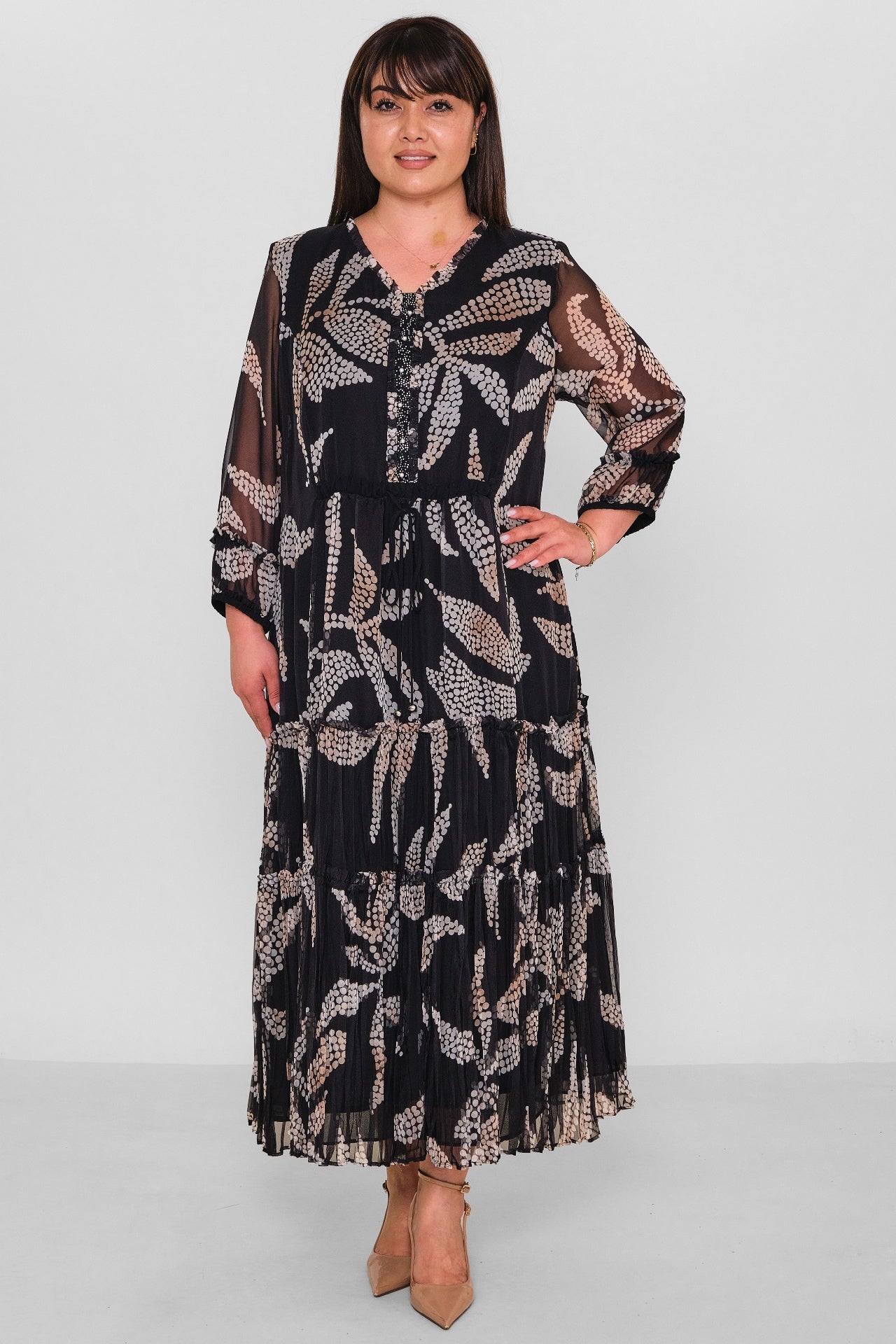 Gumanize - Extended Plus Size Dress (GMZ2026-579-6668) - 8690200180835