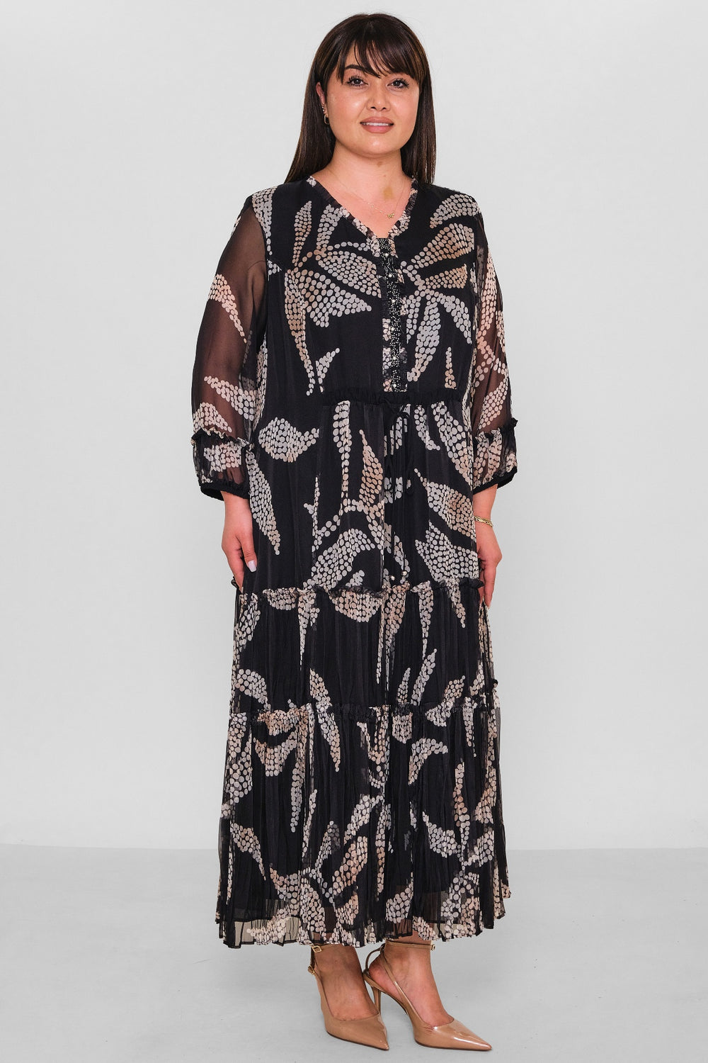 Gumanize - Extended Plus Size Dress (GMZ2026-579-6668) - 8690200180835