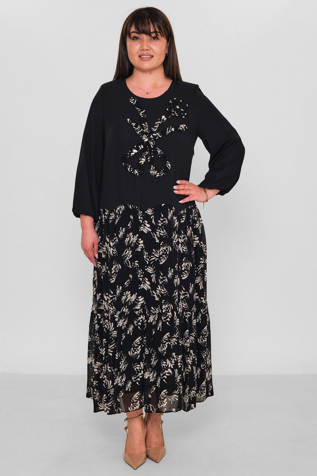 Gumanize - Plus Size Dress (GMZ2026-631-7885) - 8690200180842