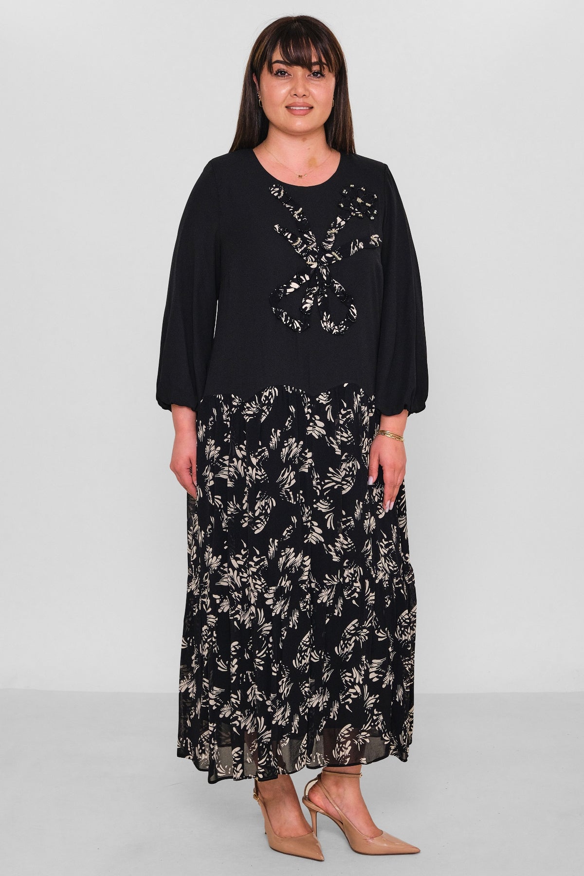 Gumanize - Plus Size Dress (GMZ2026-631-7885) - 8690200180842