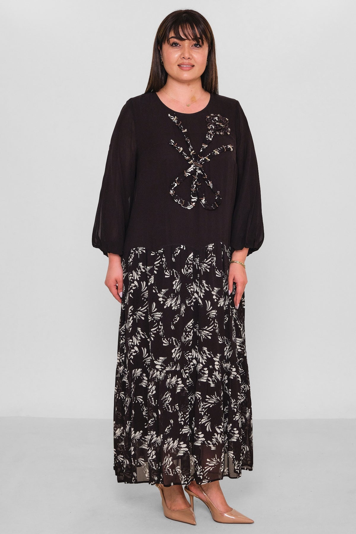 Gumanize - Plus Size Dress (GMZ2026-631-7885) - 8690200180859