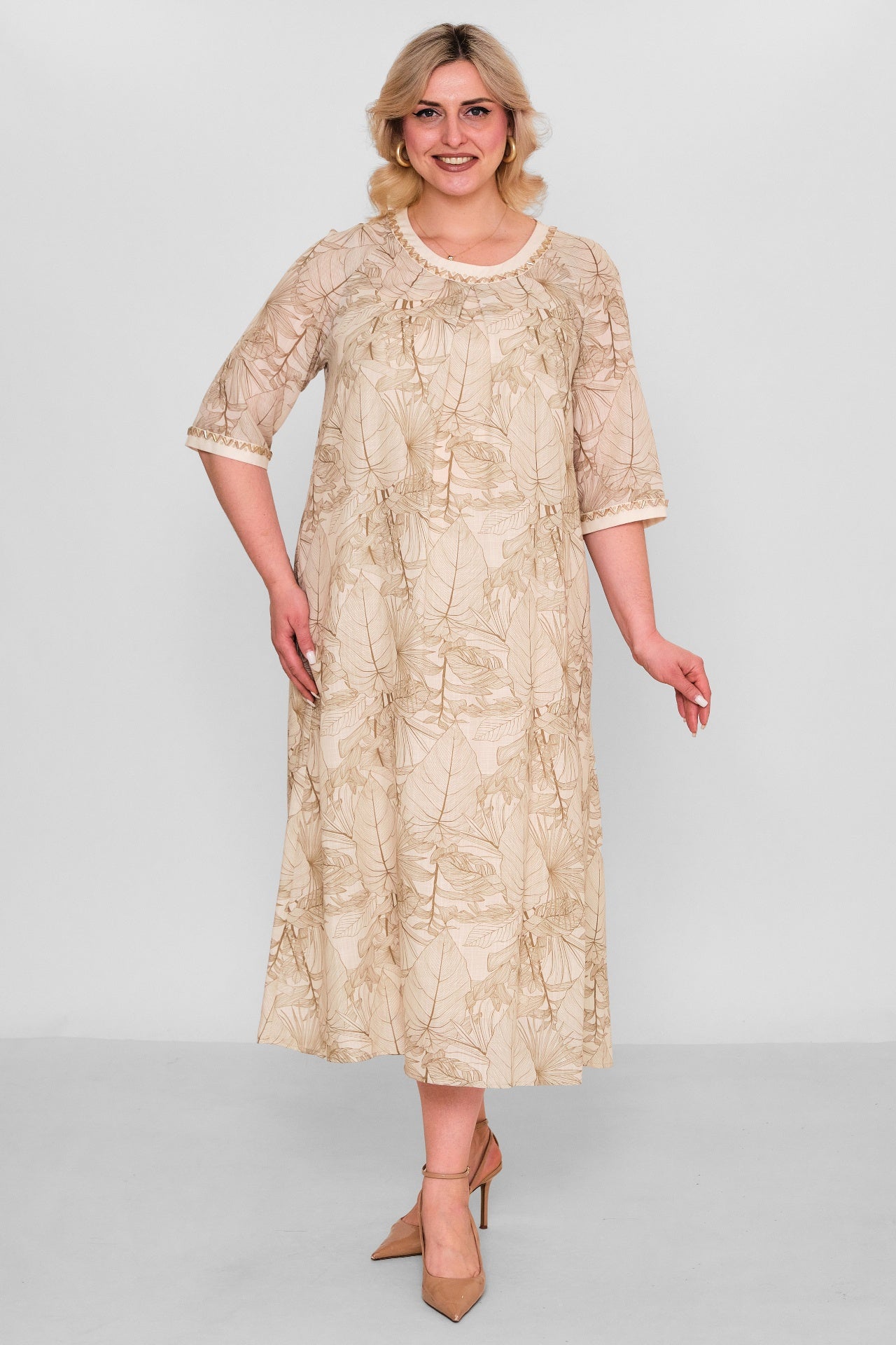 Ksas - Plus Size Dress (KSAS32406) - 8690200181092