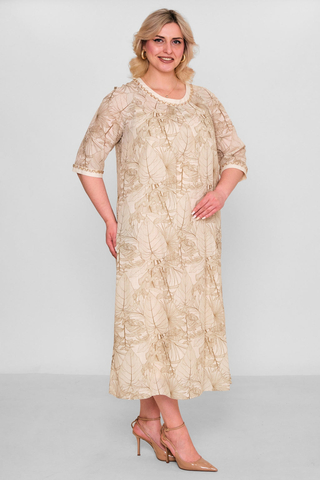 Ksas - Plus Size Dress (KSAS32406) - 8690200181092