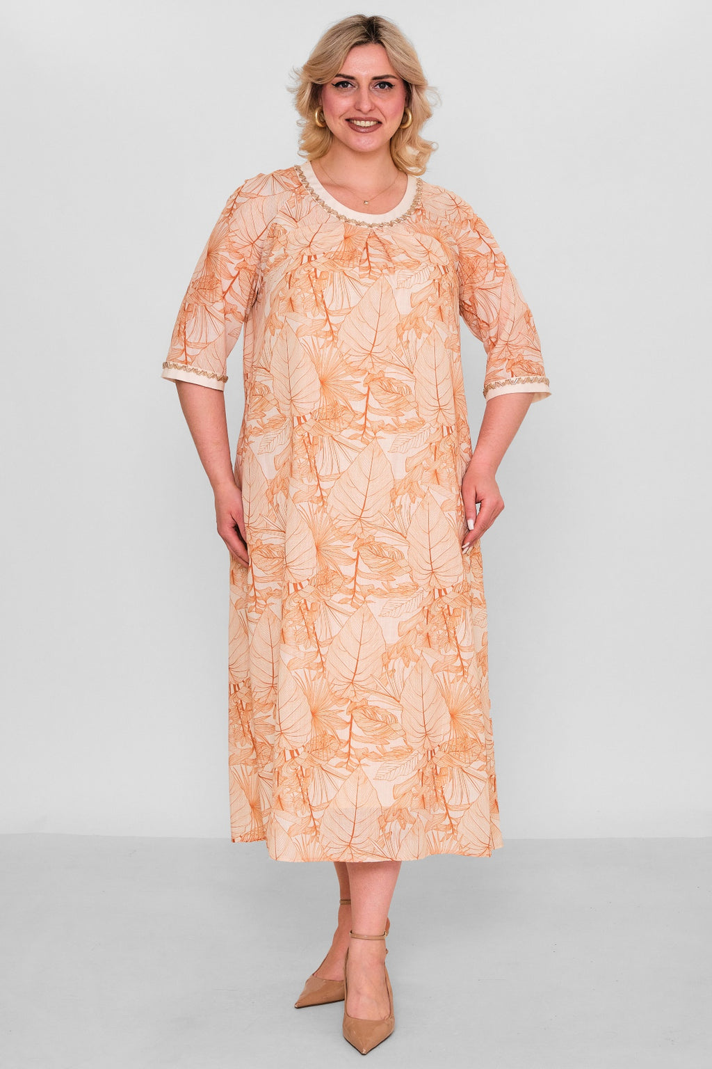 Ksas - Plus Size Dress (KSAS32406) - 8690200181108