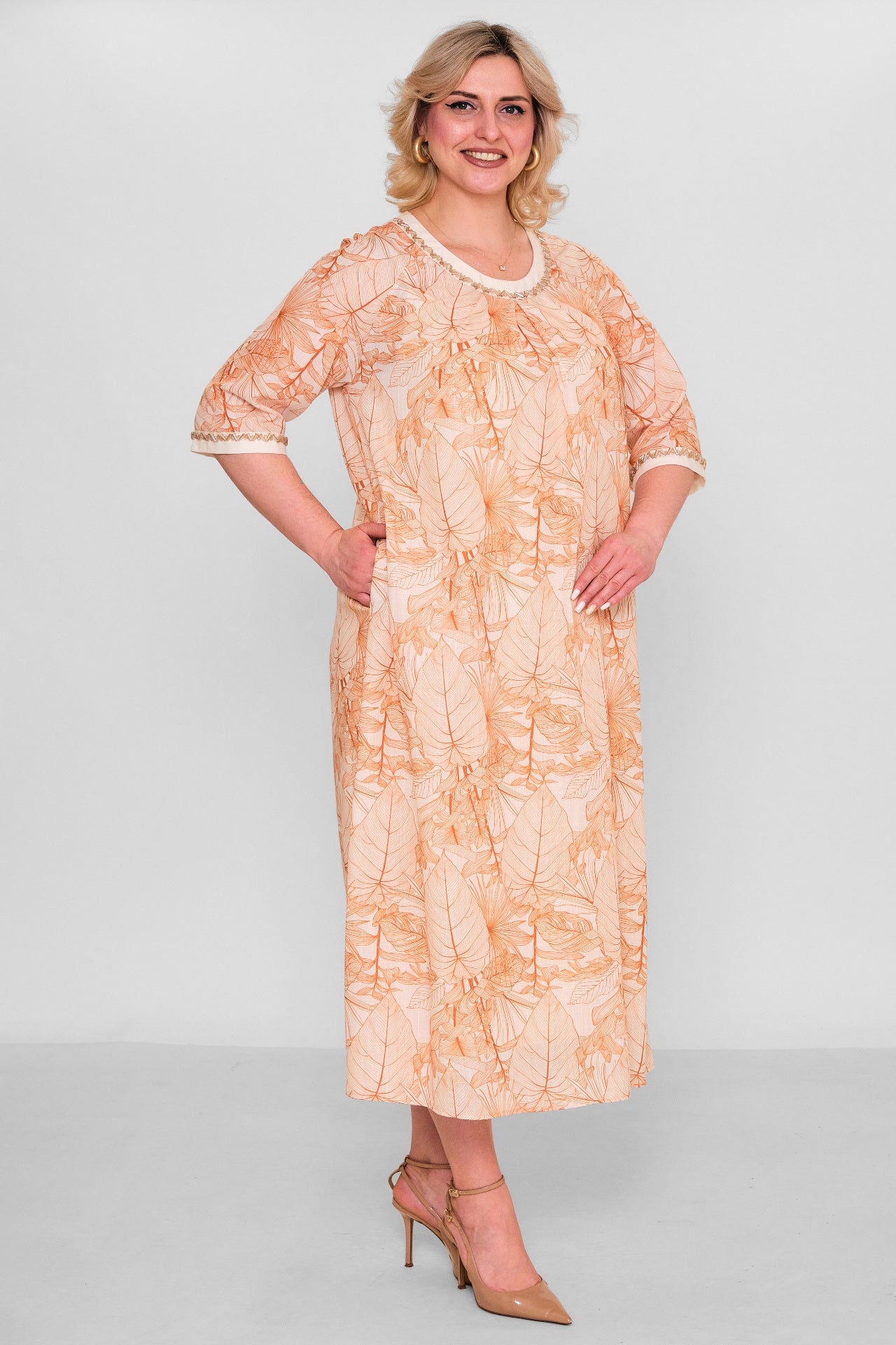 Ksas - Plus Size Dress (KSAS32406) - 8690200181108
