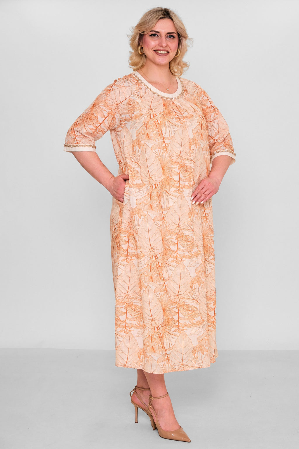Ksas - Plus Size Dress (KSAS32406) - 8690200181108