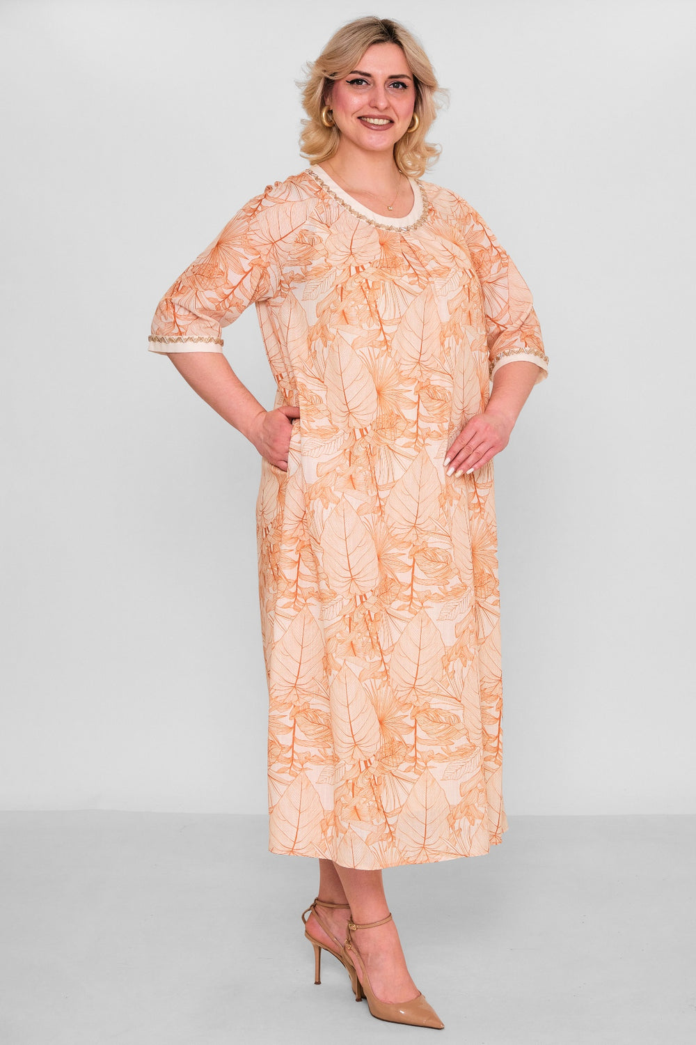 Ksas - Plus Size Dress (KSAS32406) - 8690200181108