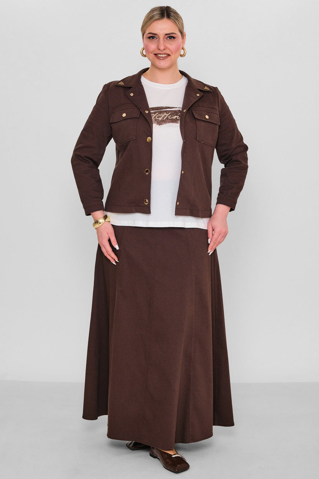 Elitline - Plus Size Suit (ELT26Y7-43-4071) - 8690200181207