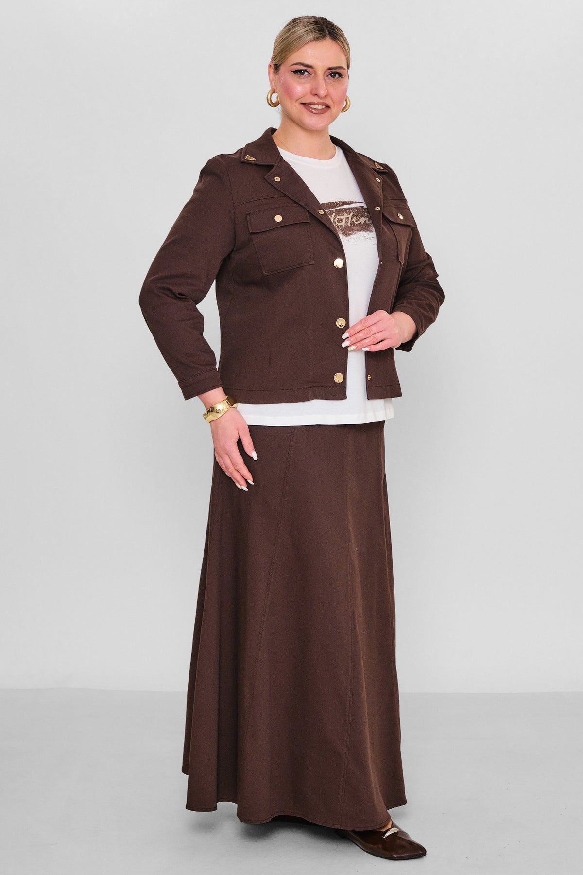 Elitline - Plus Size Suit (ELT26Y7-43-4071) - 8690200181207