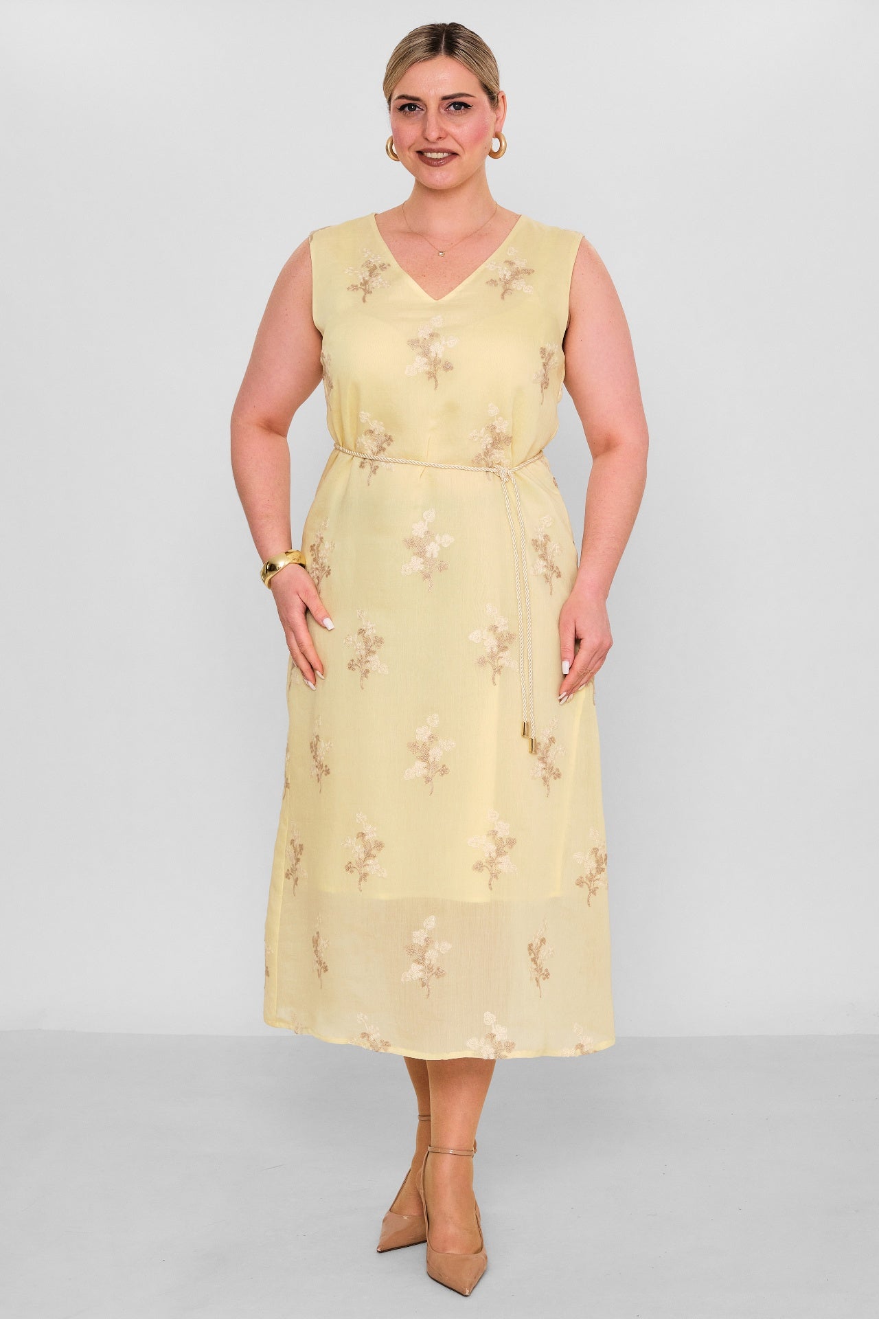Laluce - Plus Size Dress (L2.Y26.ELB.2E688) - 8690200181627