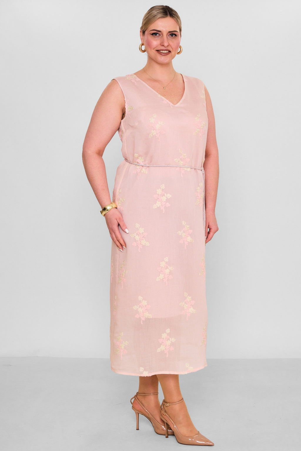 Laluce - Plus Size Dress (L2.Y26.ELB.2E688) - 8690200181634