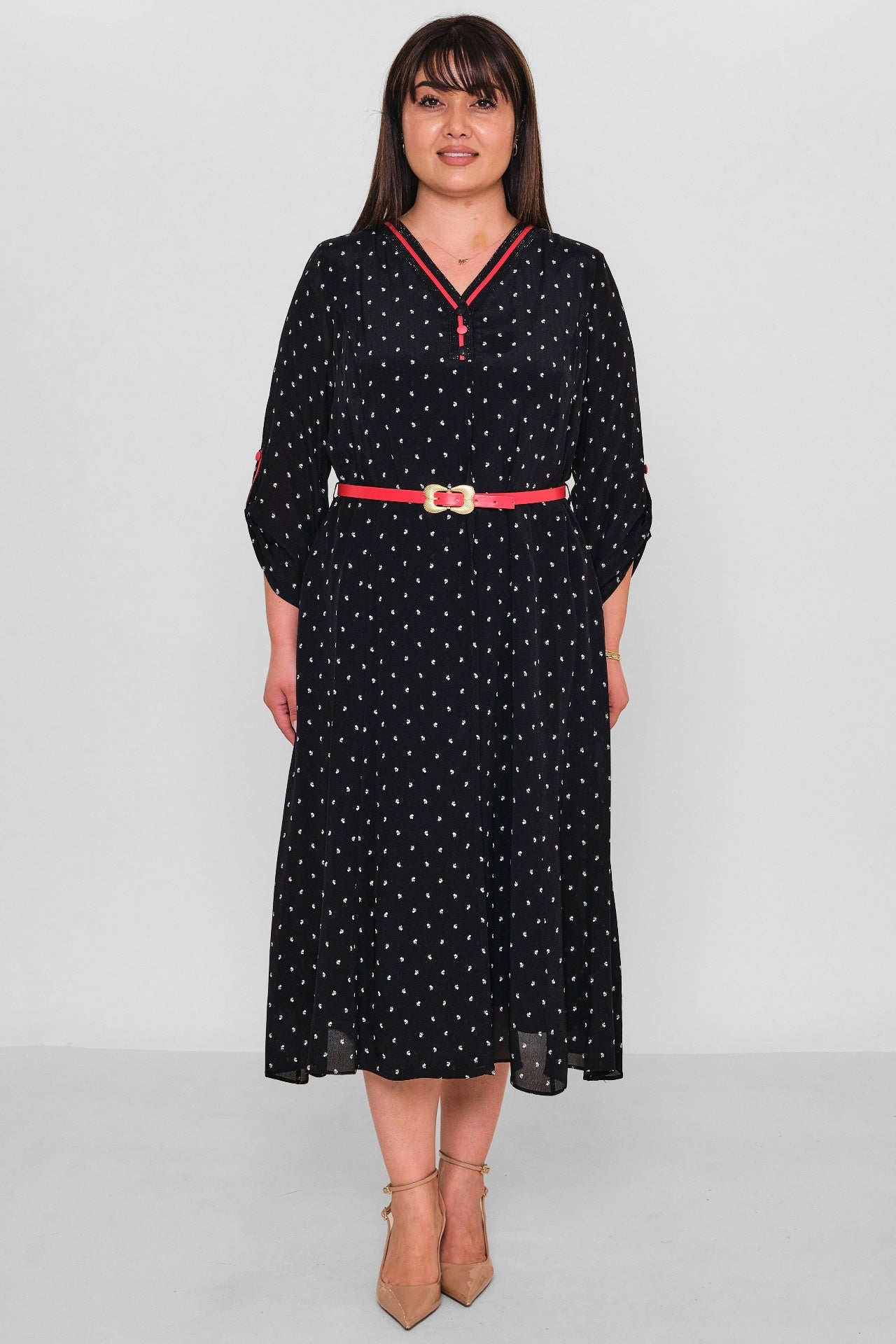 Gumanize - Plus Size Dress (GMZ2026-1003-8311) - 8690200181726