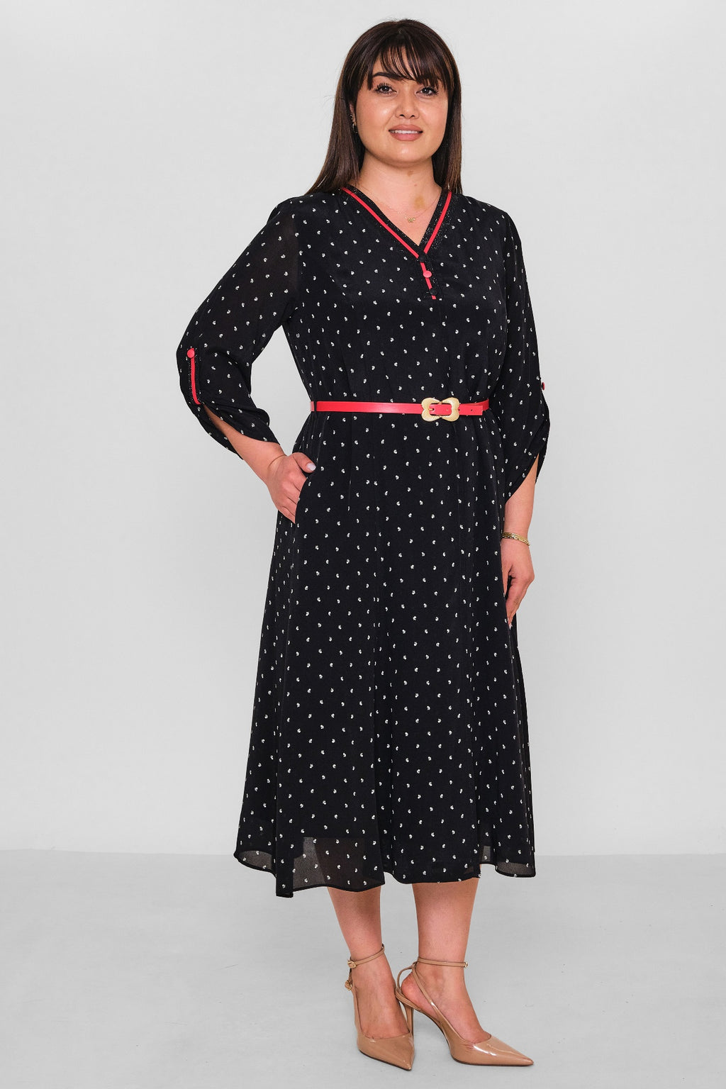 Gumanize - Plus Size Dress (GMZ2026-1003-8311) - 8690200181726