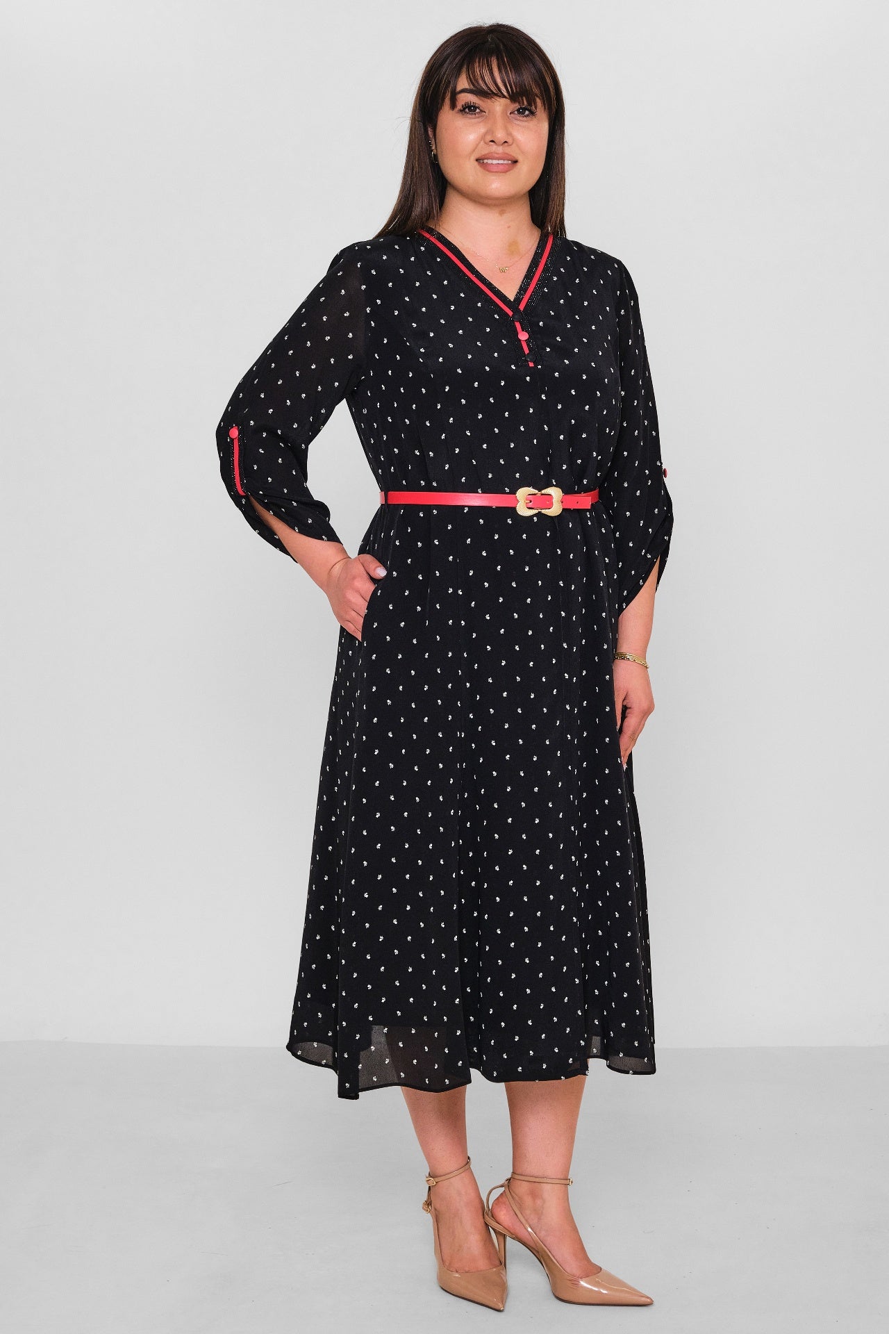 Gumanize - Plus Size Dress (GMZ2026-1003-8311) - 8690200181726