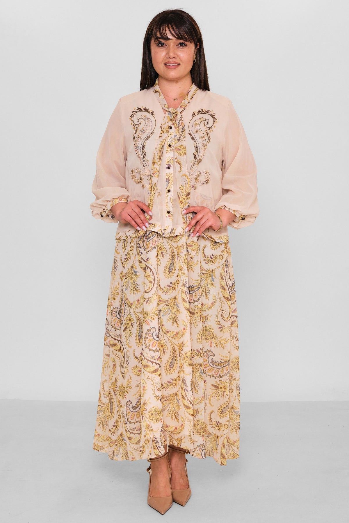 Gumanize - Plus Size Dress (GMZ2026-413-8152) - 8690200181771