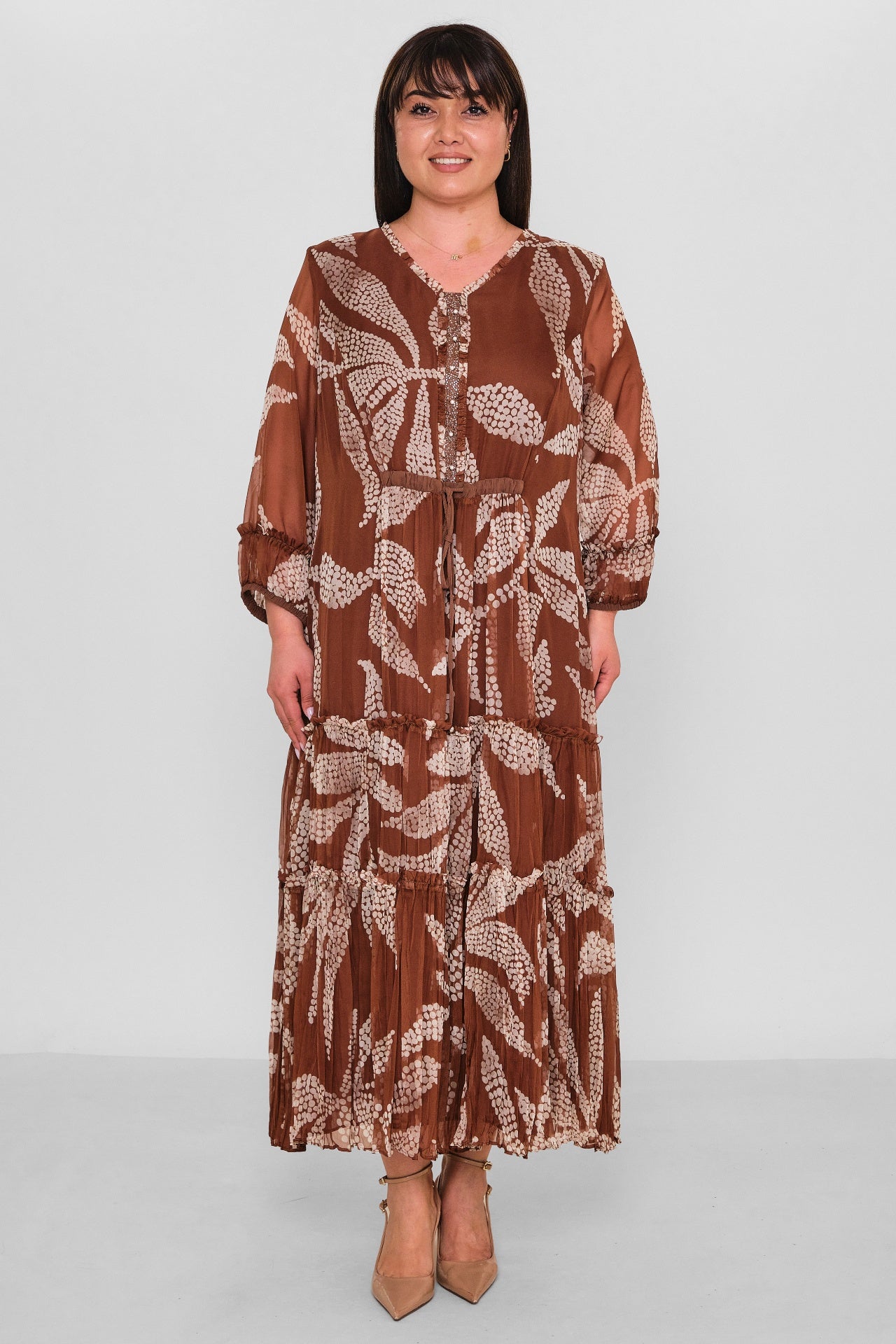 Gumanize - Plus Size Dress (GMZ2026-578-6668) - 8690200181801