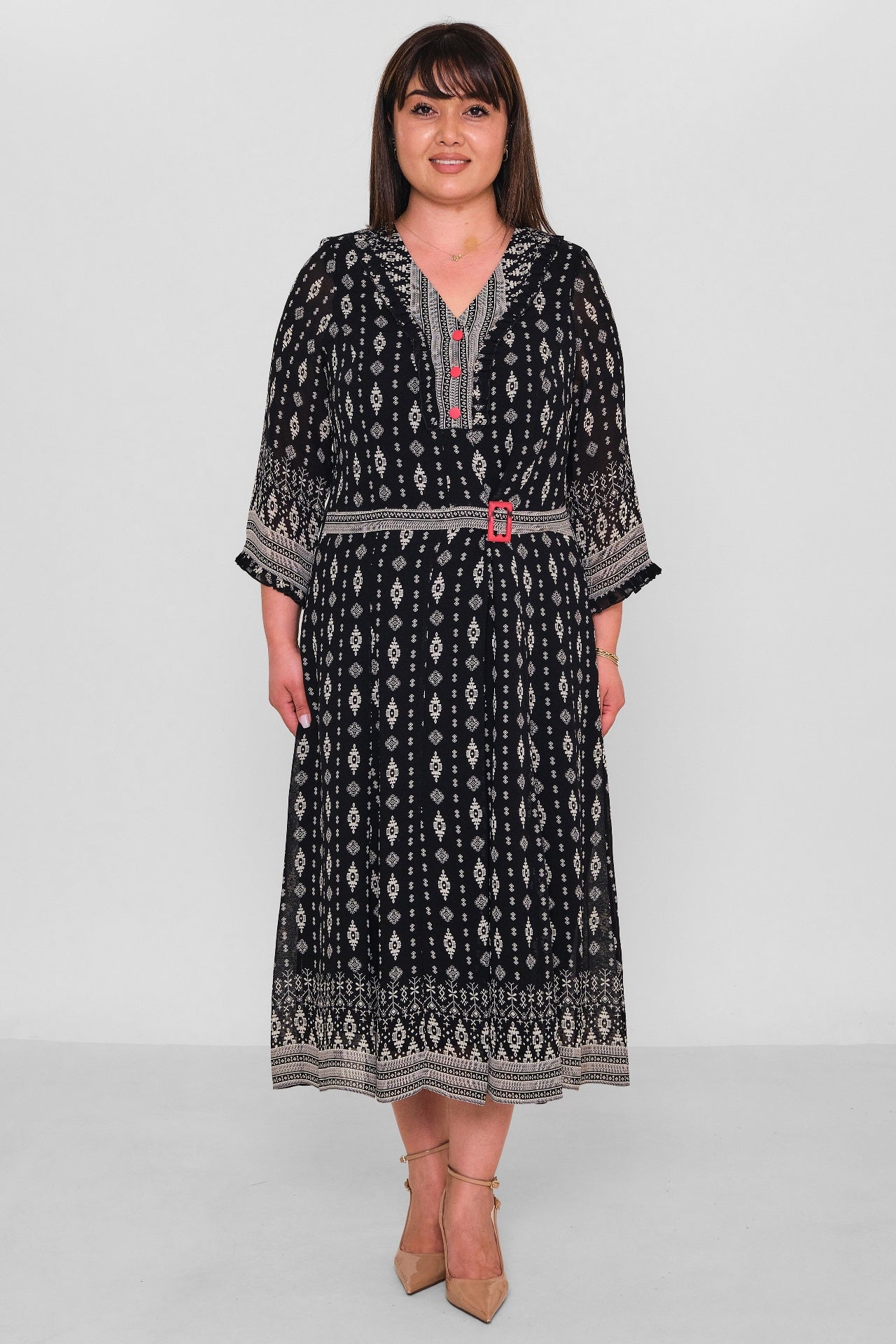 Gumanize - Plus Size Dress (GMZ2026-652-8081) - 8690200181818