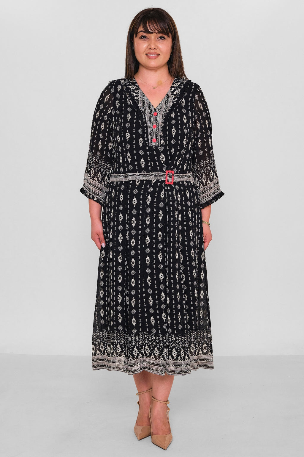Gumanize - Plus Size Dress (GMZ2026-652-8081) - 8690200181818