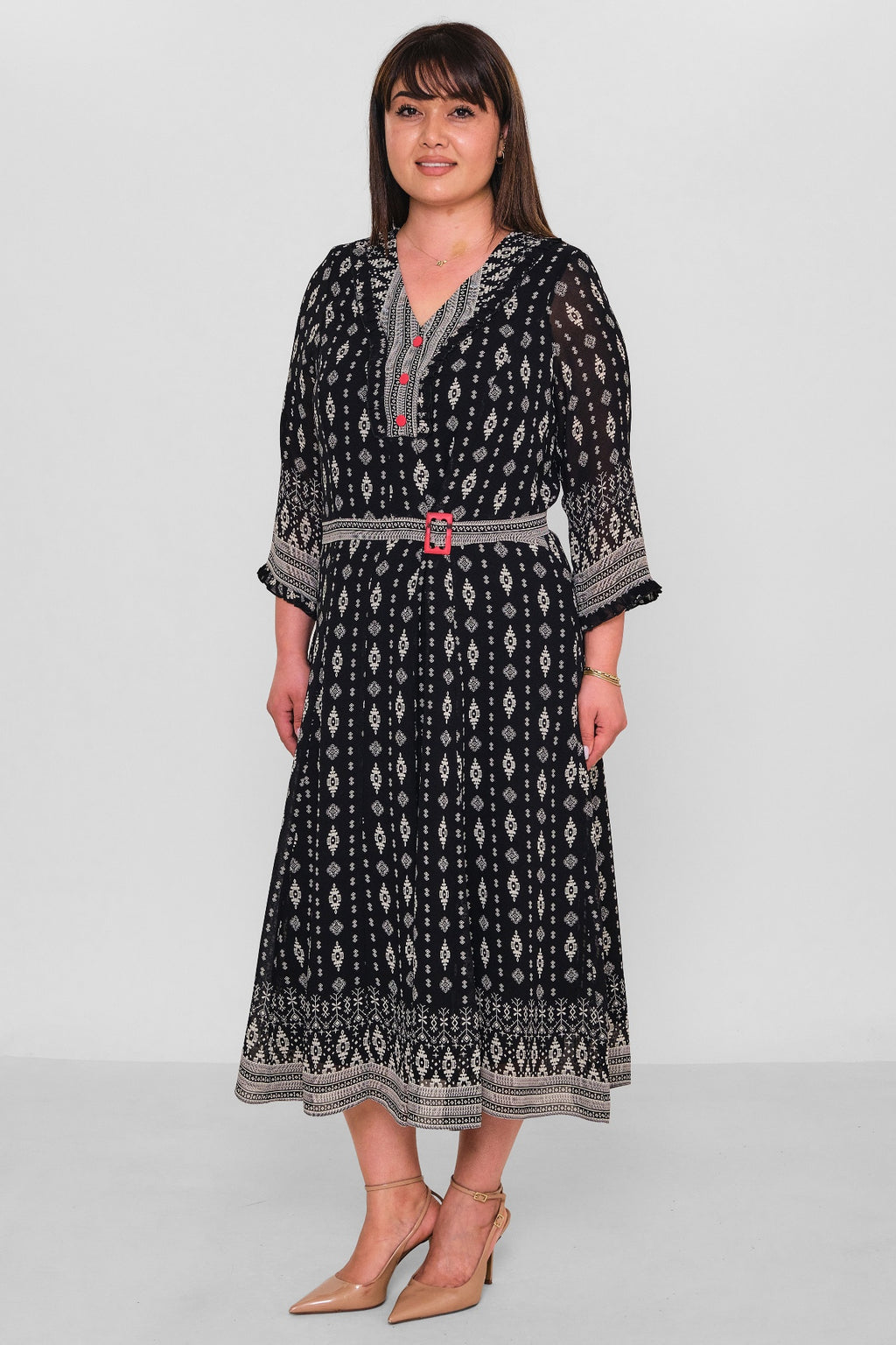 Gumanize - Plus Size Dress (GMZ2026-652-8081) - 8690200181818