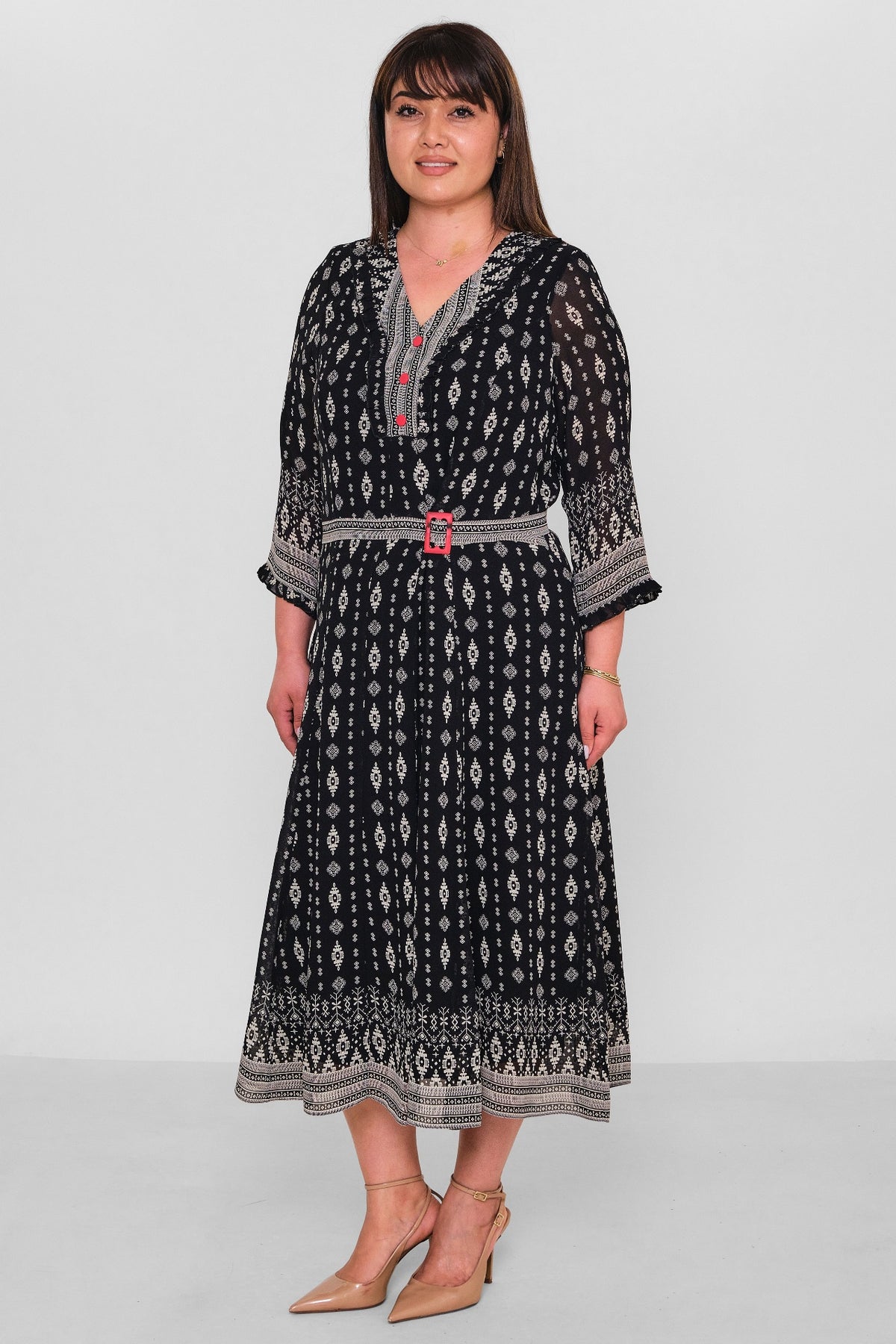 Gumanize - Plus Size Dress (GMZ2026-652-8081) - 8690200181818