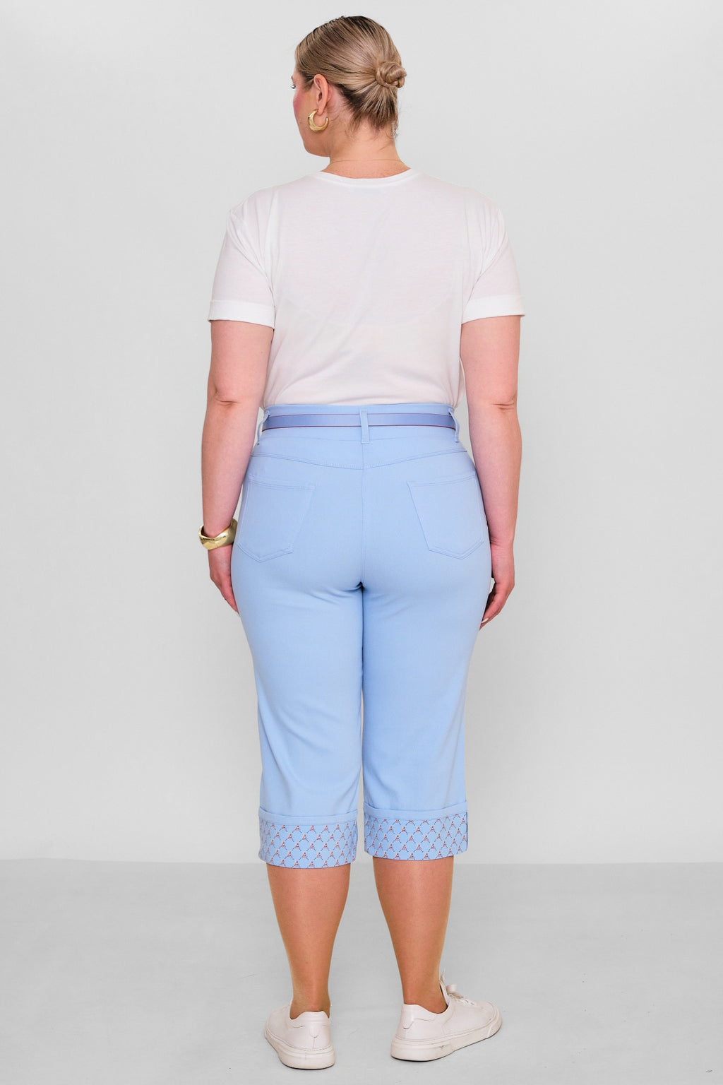 Elitline - Plus Size Capri Pants (ELT26Y5-43-4001) - 8690200182143