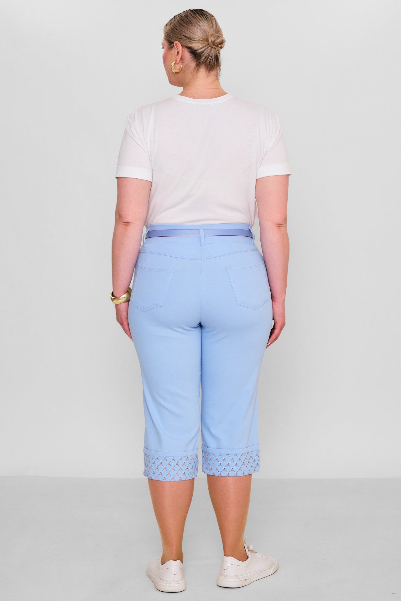 Elitline - Plus Size Capri Pants (ELT26Y5-43-4001) - 8690200182143