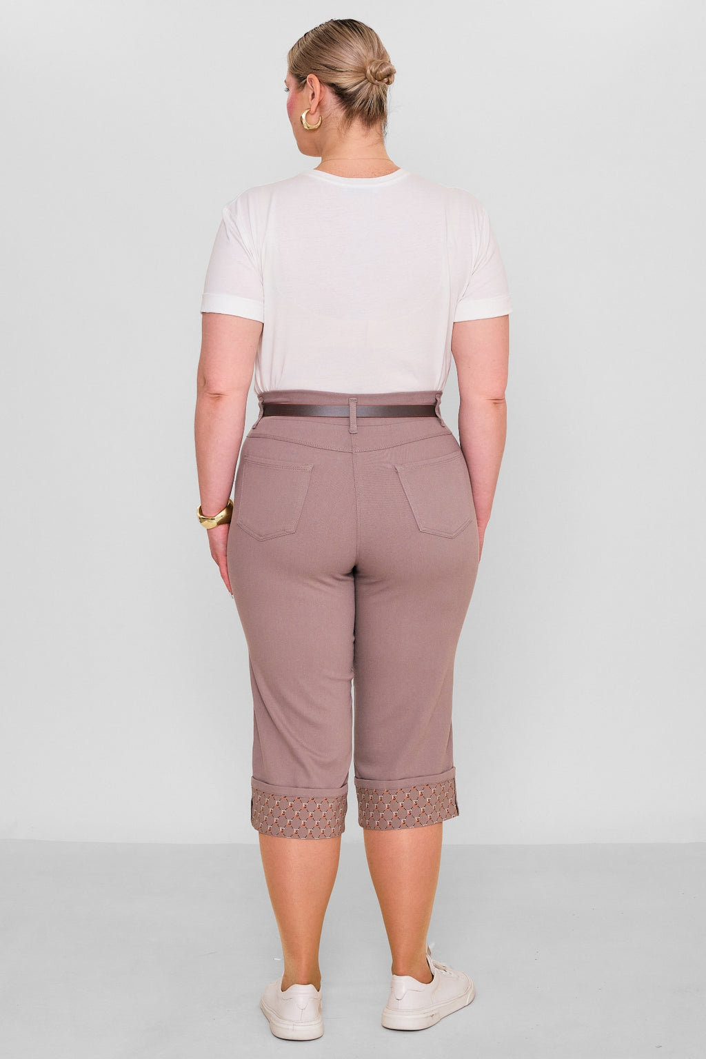 Elitline - Plus Size Capri Pants (ELT26Y5-43-4001) - 8690200182181