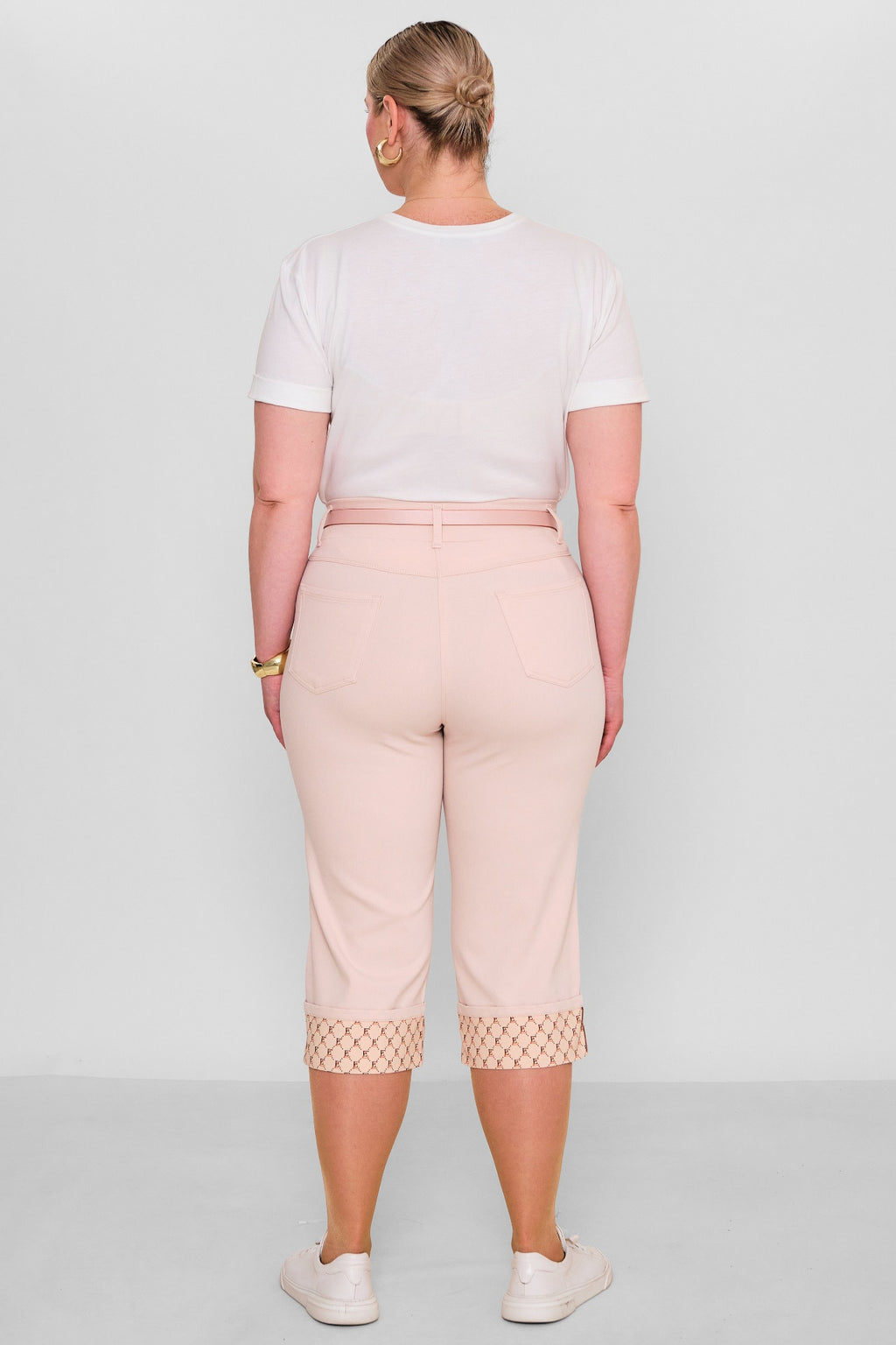 Elitline - Plus Size Capri Pants (ELT26Y5-43-4001) - 8690200182204
