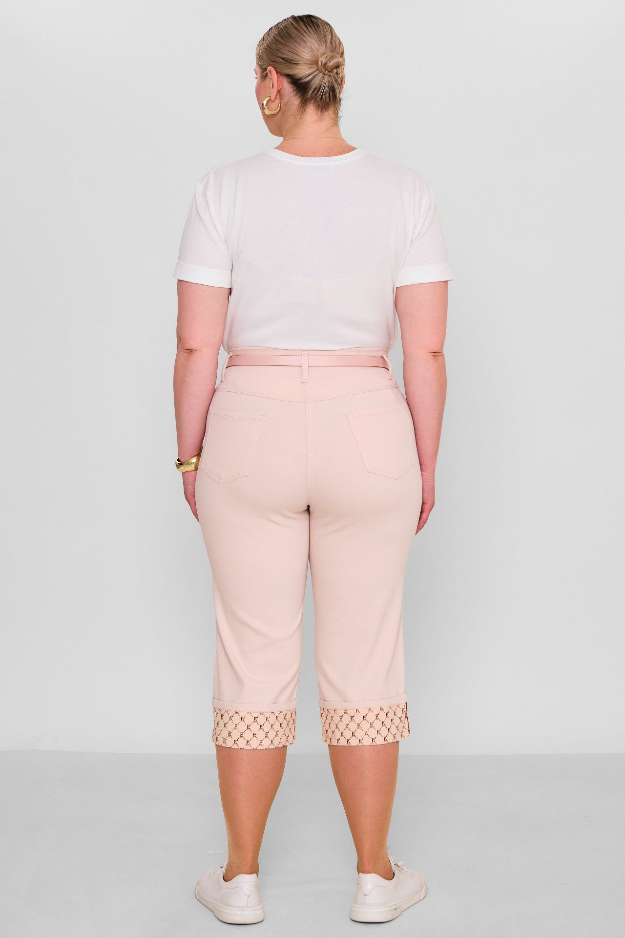Elitline - Plus Size Capri Pants (ELT26Y5-43-4001) - 8690200182204