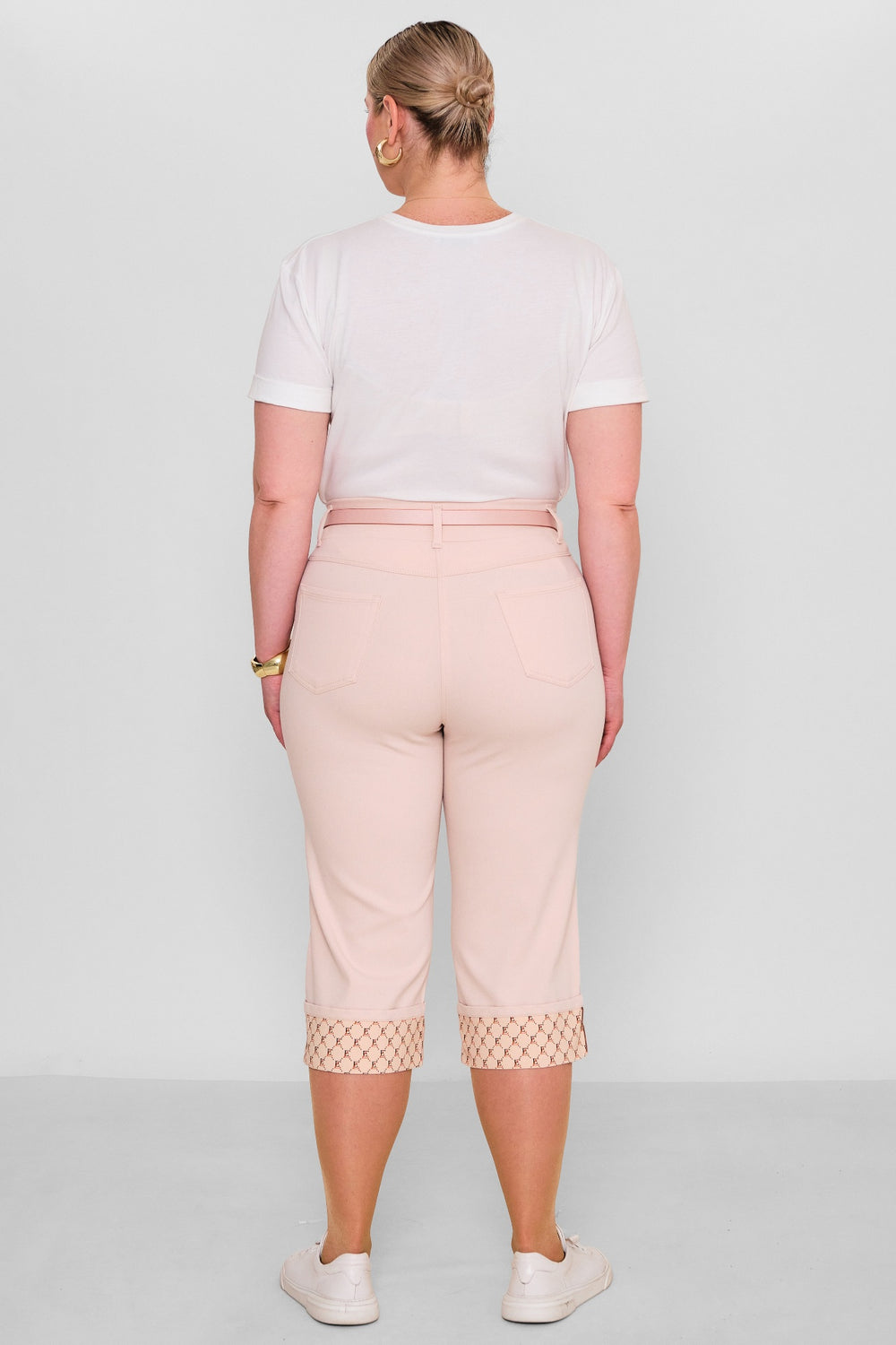 Elitline - Plus Size Capri Pants (ELT26Y5-43-4001) - 8690200182204