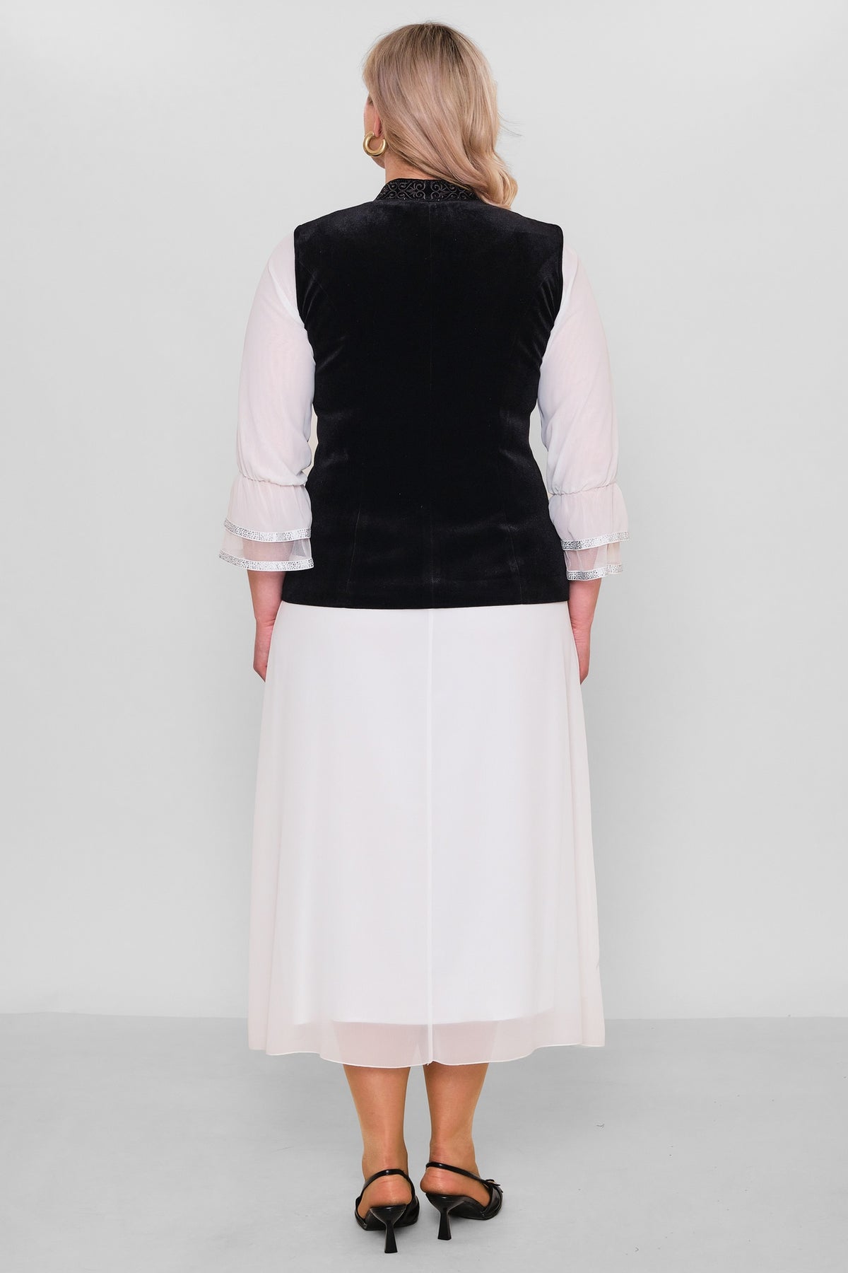 Ksas - Plus Size Waistcoat (KSAS4198)