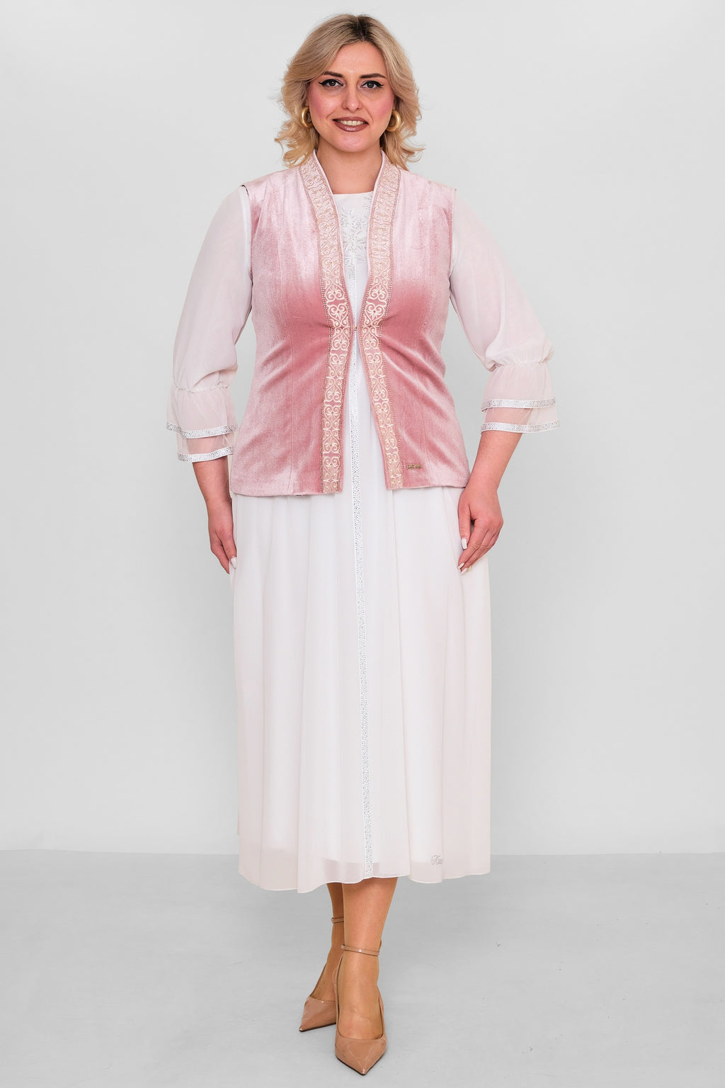 Ksas - Plus Size Waistcoat (KSAS4198)