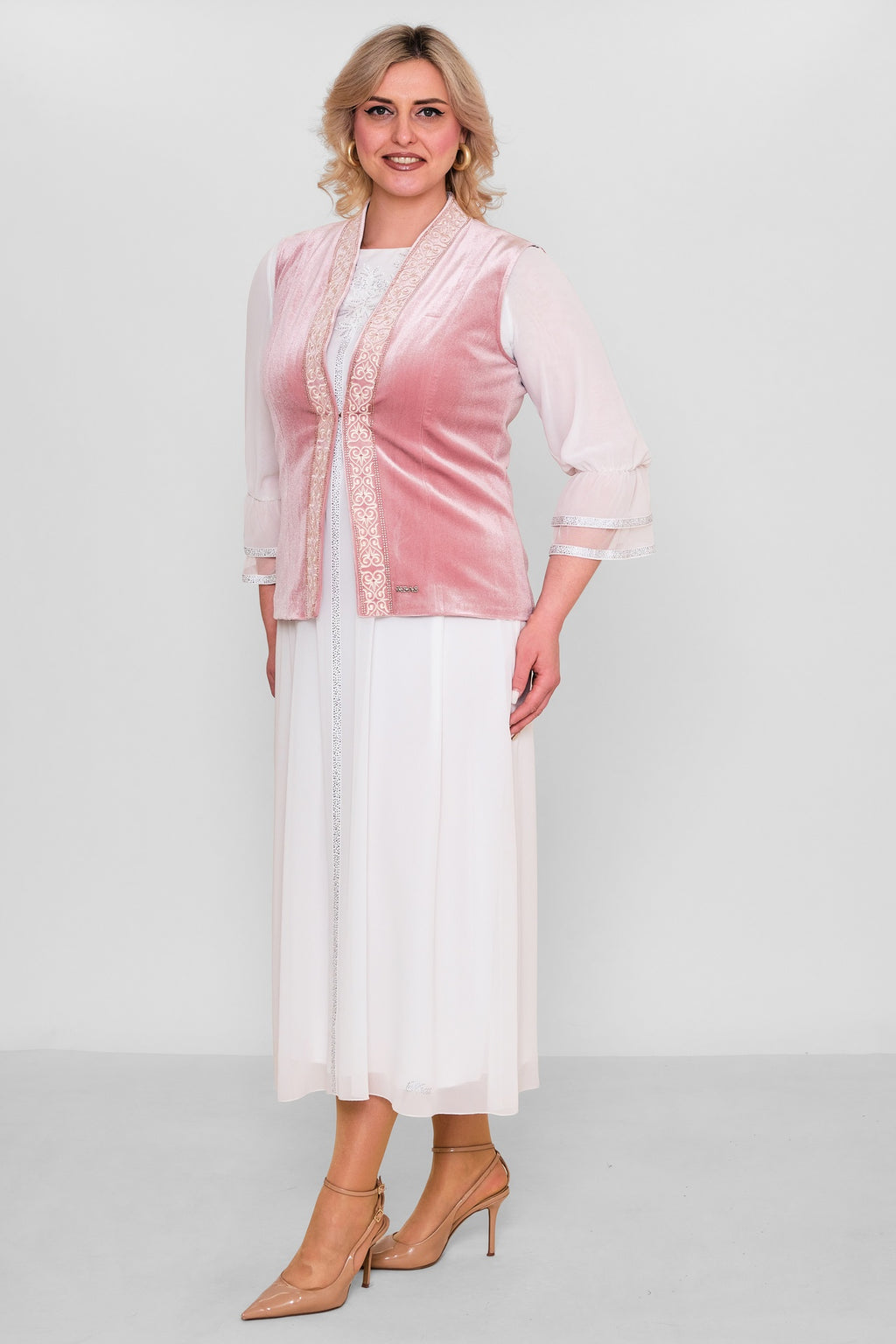 Ksas - Plus Size Waistcoat (KSAS4198)