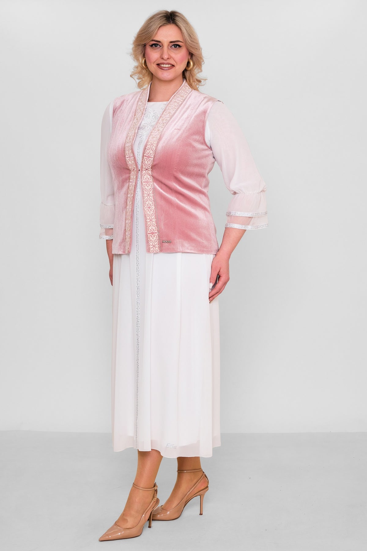 Ksas - Plus Size Waistcoat (KSAS4198)