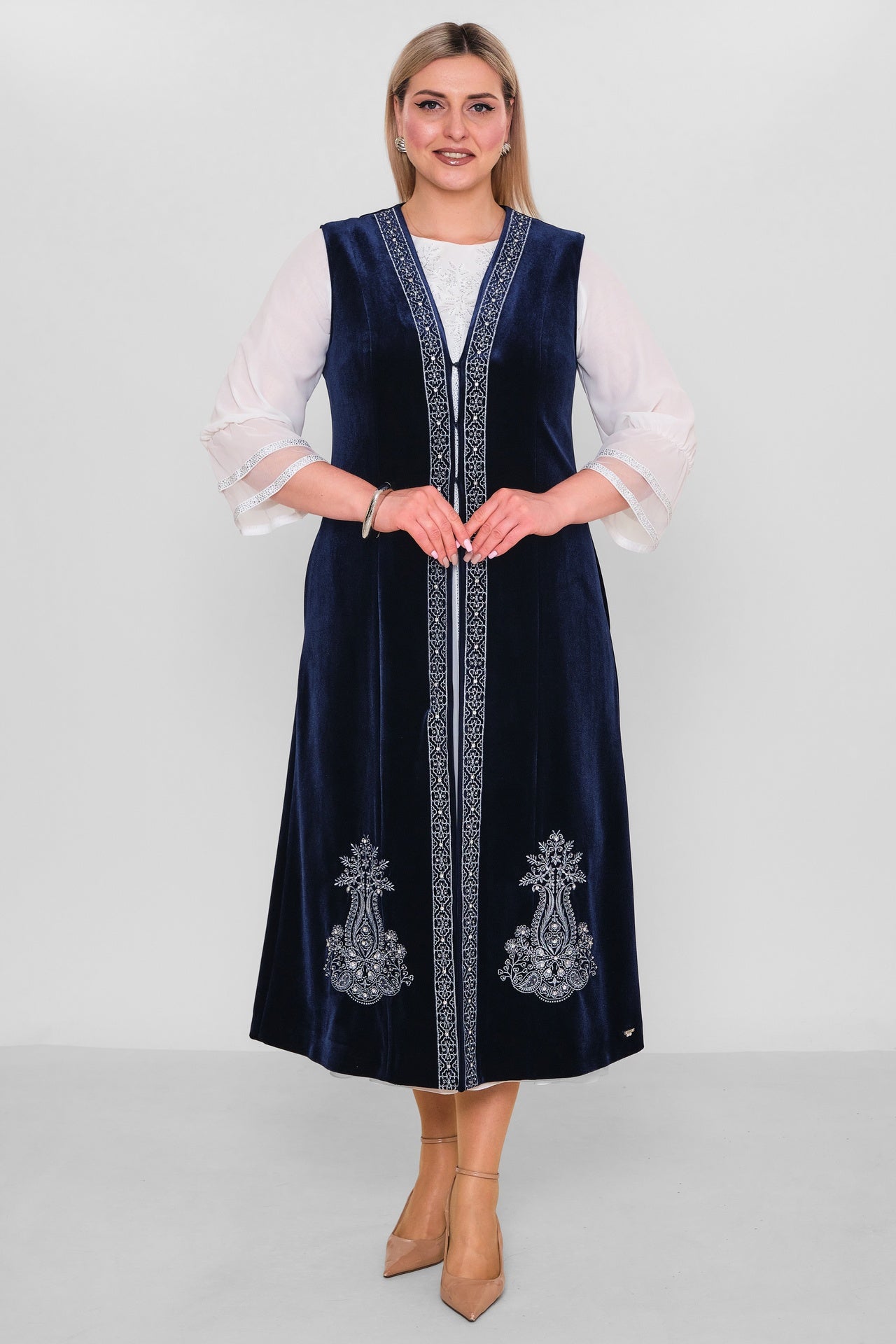 Ksas - Plus Size Cardigan (KSASEH-32) - 8690200182440