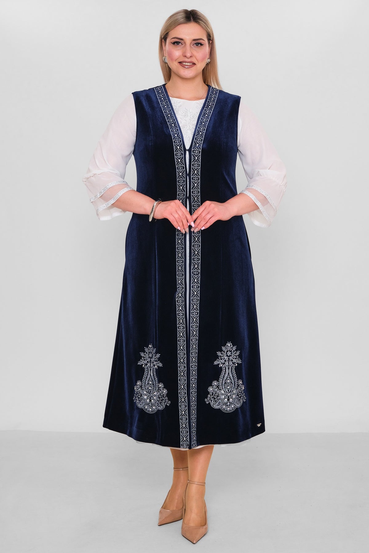 Ksas - Plus Size Cardigan (KSASEH-32) - 8690200182440