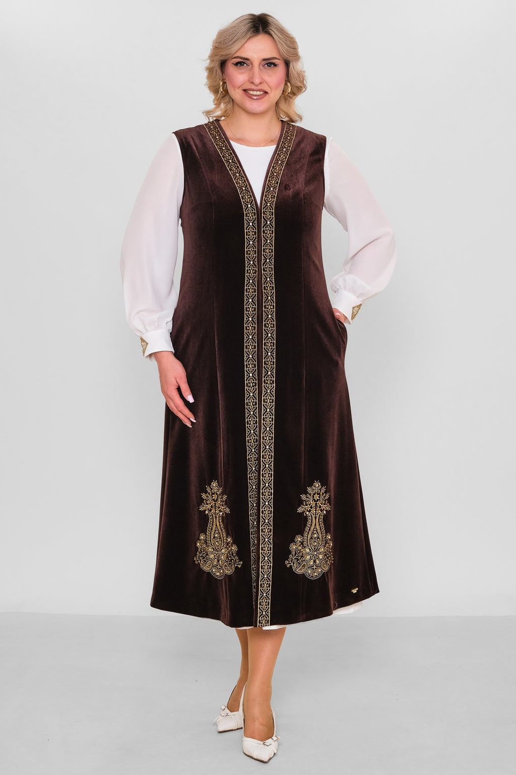 Ksas - Plus Size Cardigan (KSASEH-32) - 8690200182457
