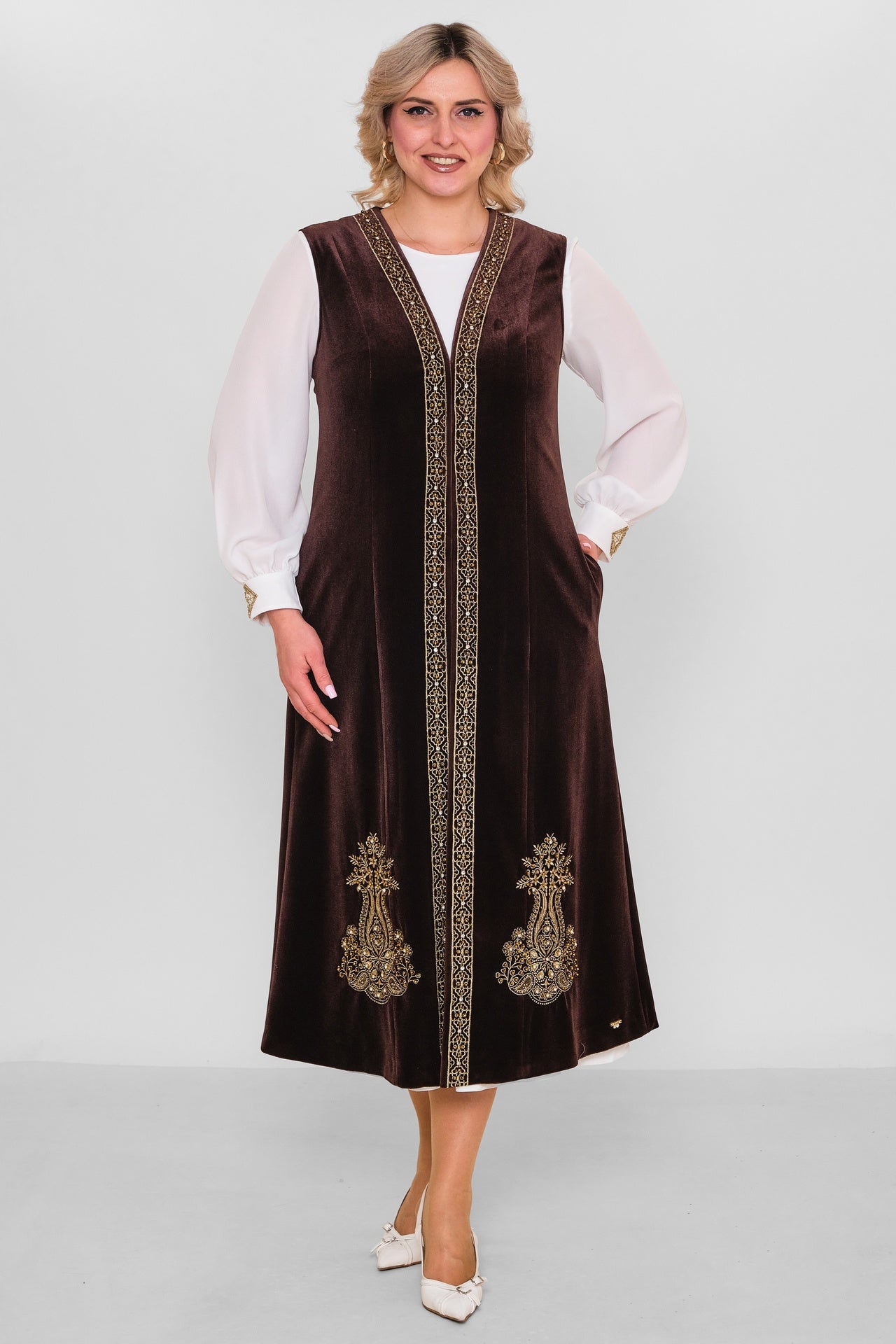 Ksas - Plus Size Cardigan (KSASEH-32) - 8690200182457
