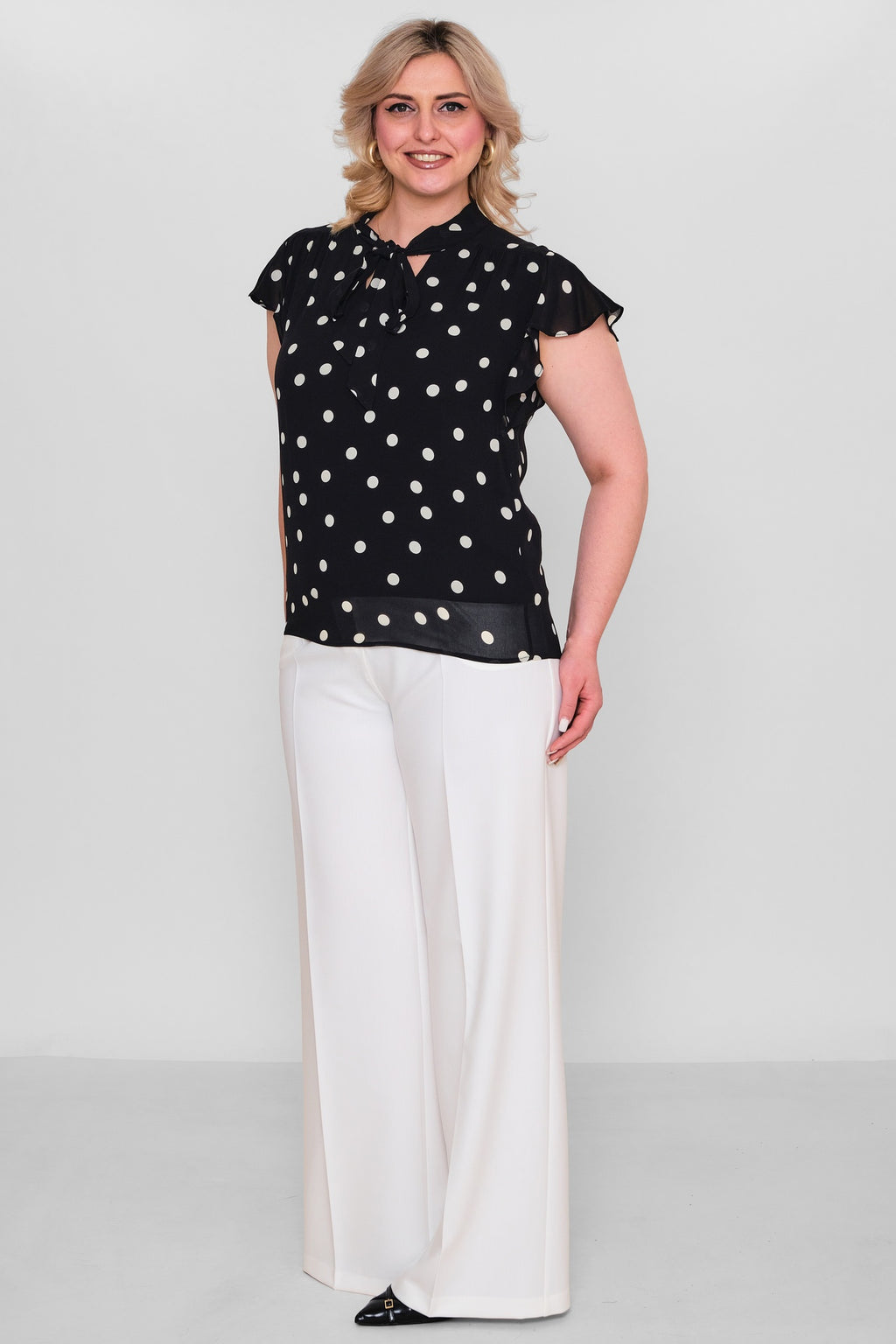 Revaro - Plus Size Blouse (RVR26YBB-4123) - 8690200182655