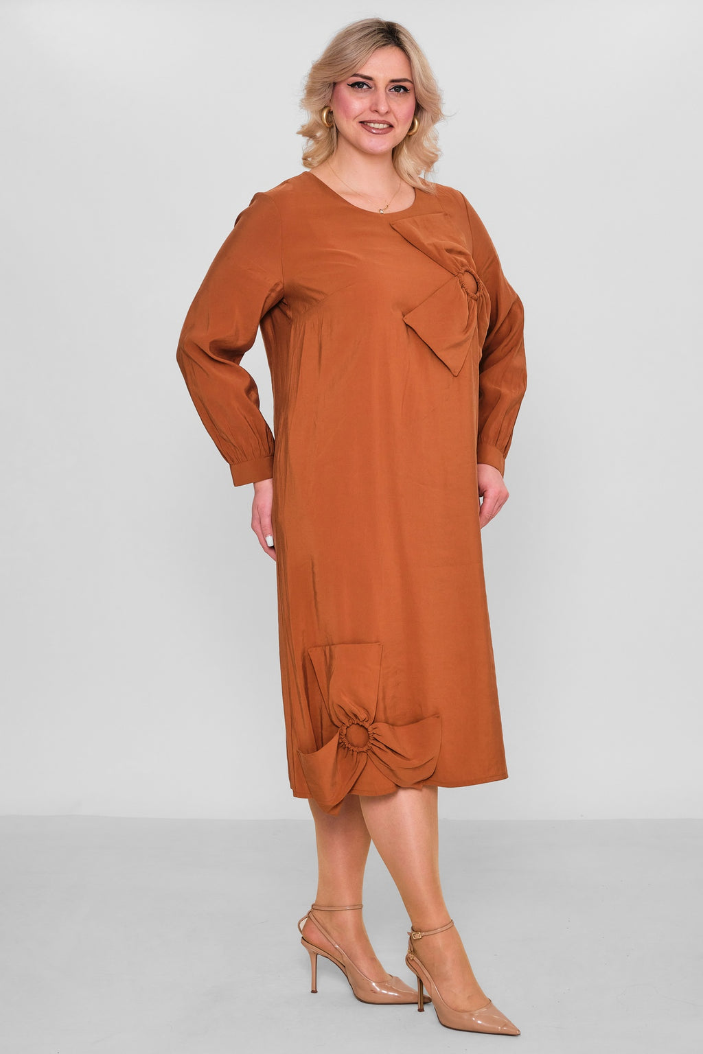 Ebberro - Plus Size Dress (EBR26Y26706BB) - 8690200182662