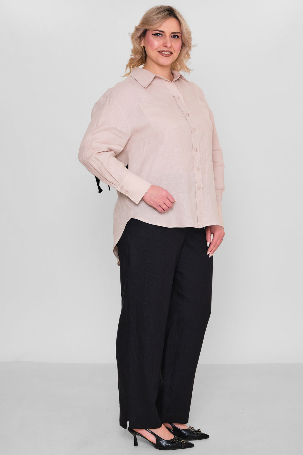 Salkim - Plus Size Shirt (SLK26Y36327BB) - 8690200182679