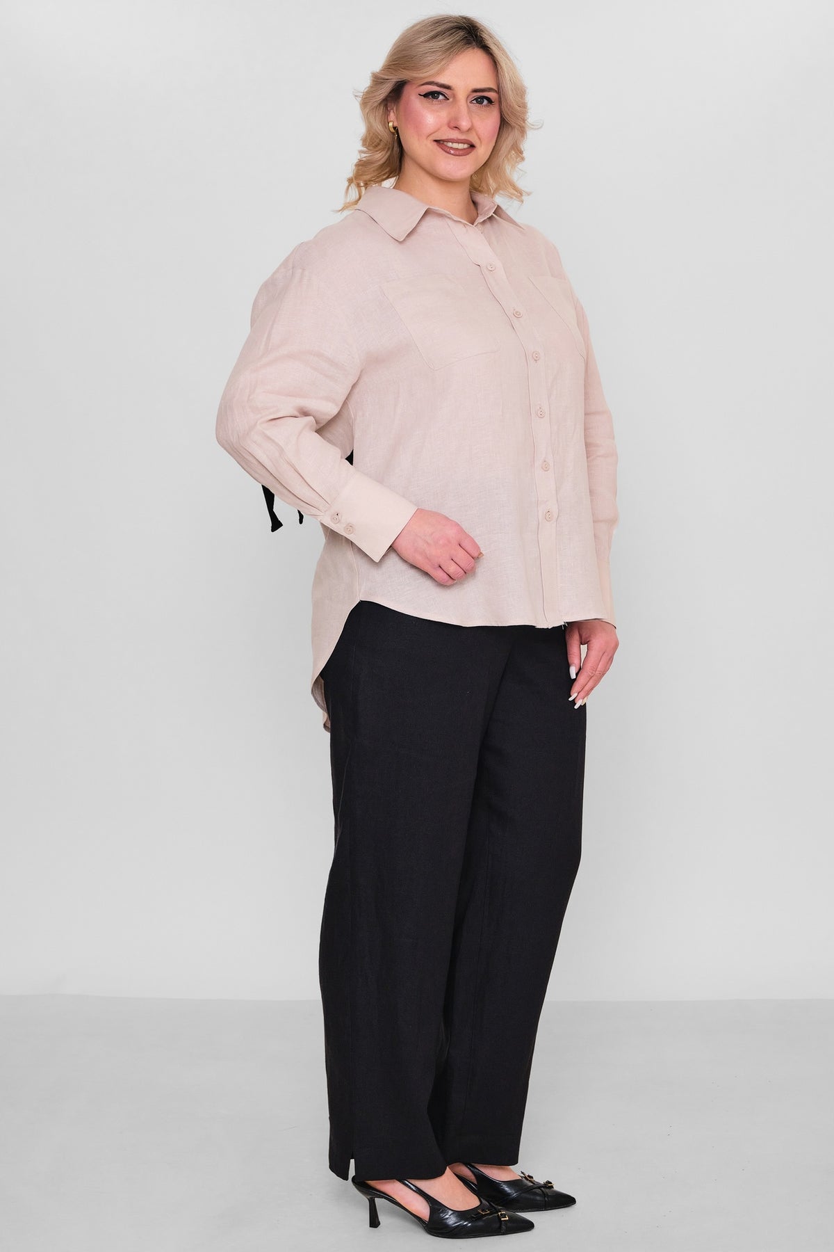 Salkim - Plus Size Shirt (SLK26Y36327BB) - 8690200182679