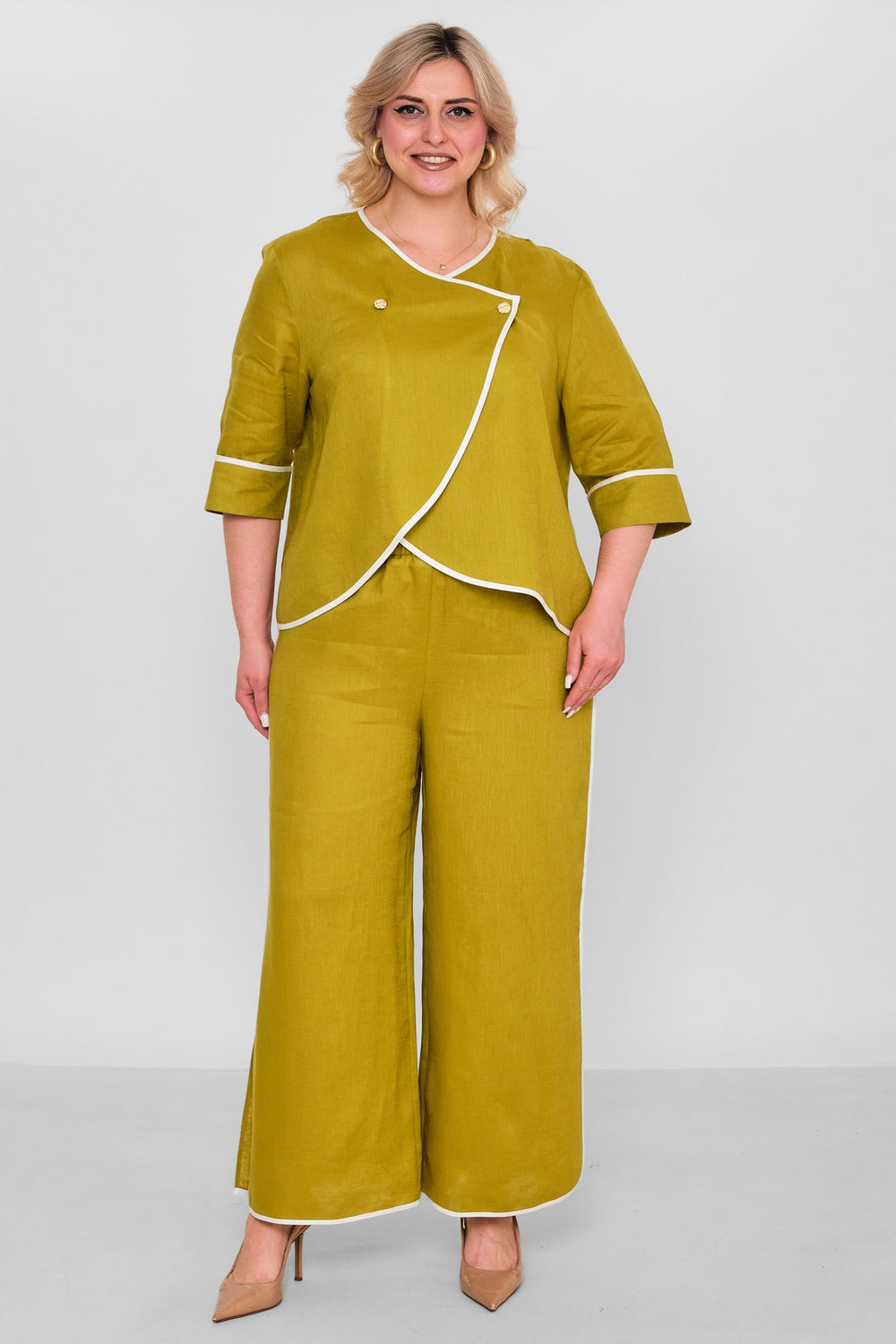 Laluce - Plus Size Blouse (L2.Y26.BLZ.2B204) - 8690200182853