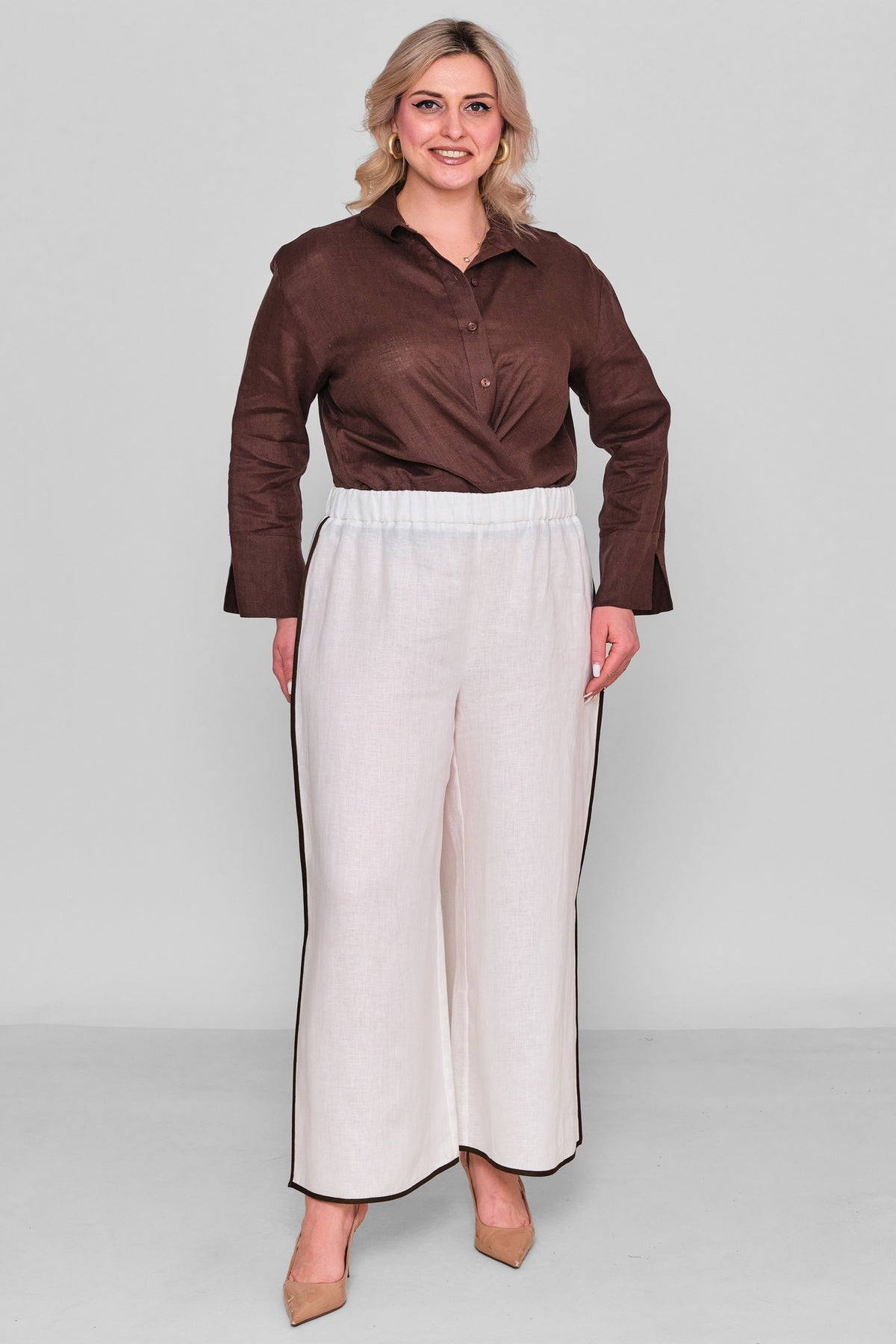 Laluce - Plus Size Trousers (L2.Y26.PNT.2P242) - 8690200182860