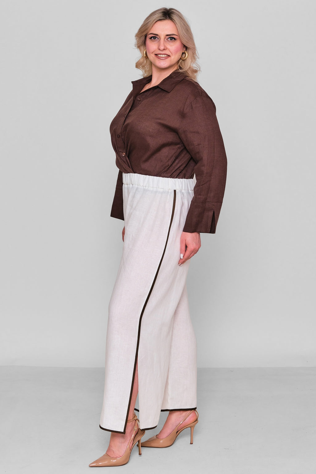 Laluce - Plus Size Trousers (L2.Y26.PNT.2P242) - 8690200182860
