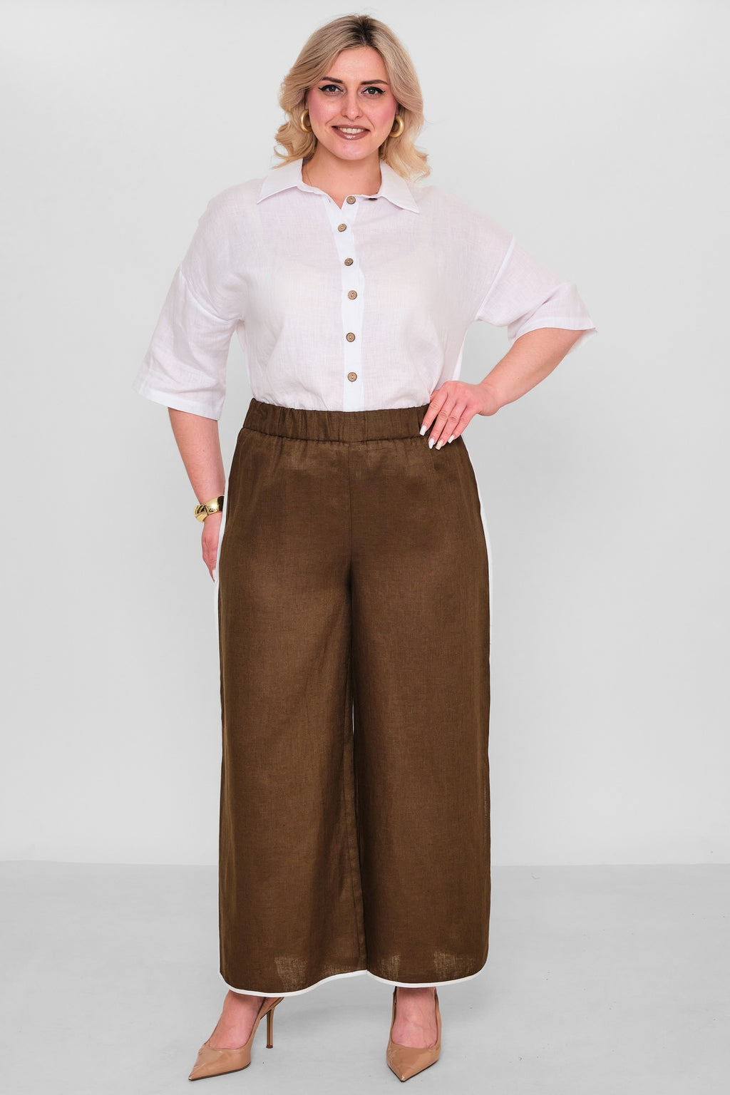 Laluce - Plus Size Trousers (L2.Y26.PNT.2P242) - 8690200182877