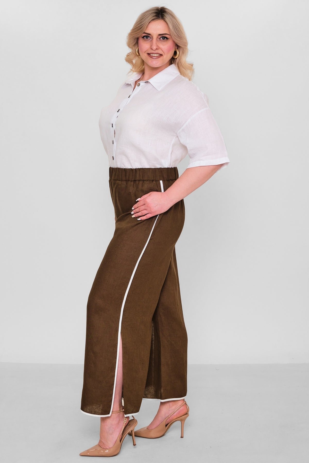 Laluce - Plus Size Trousers (L2.Y26.PNT.2P242) - 8690200182877