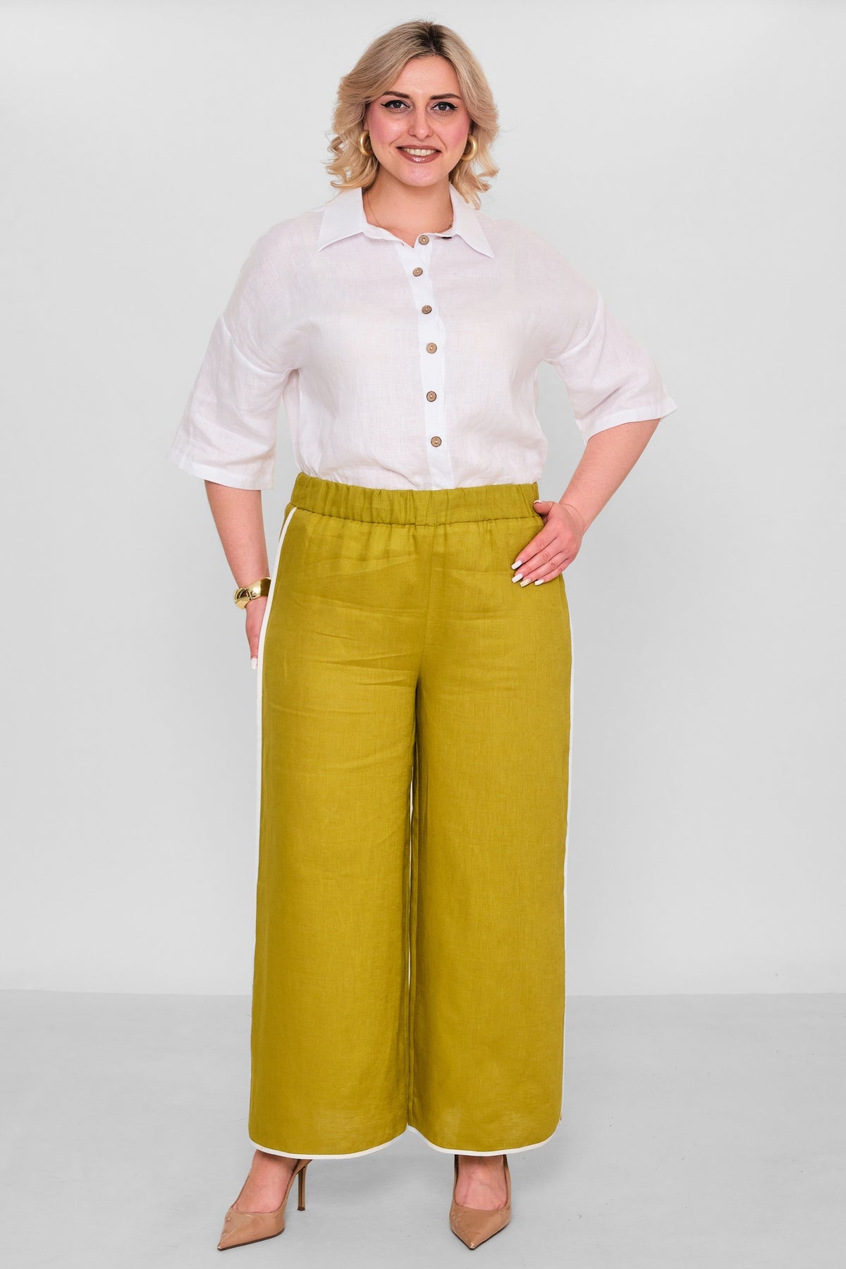 Laluce - Plus Size Trousers (L2.Y26.PNT.2P242) - 8690200182884
